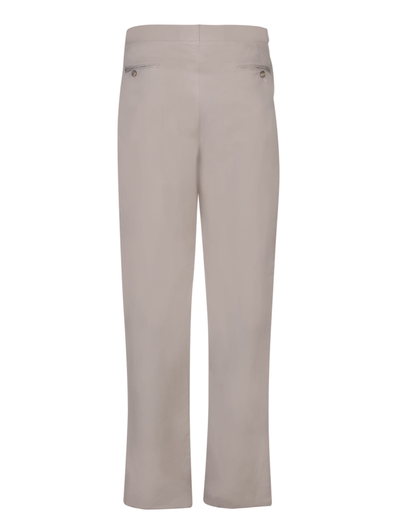 Shop Canali Adjuster Beige Trousers