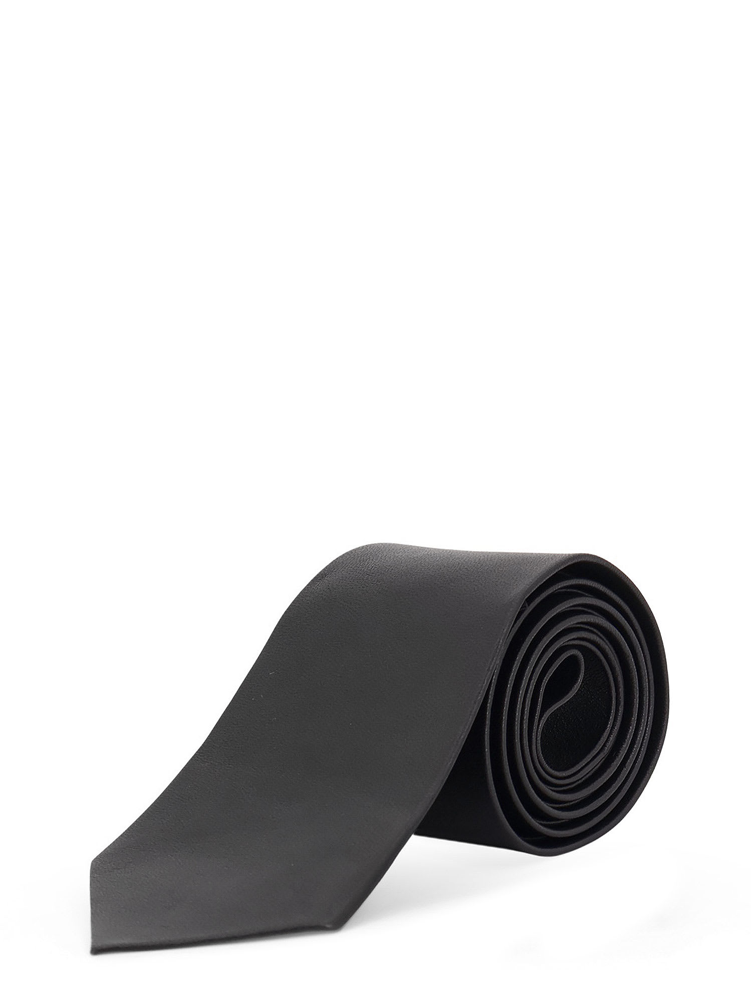 Tom Ford Logo Silk Tie In Black
