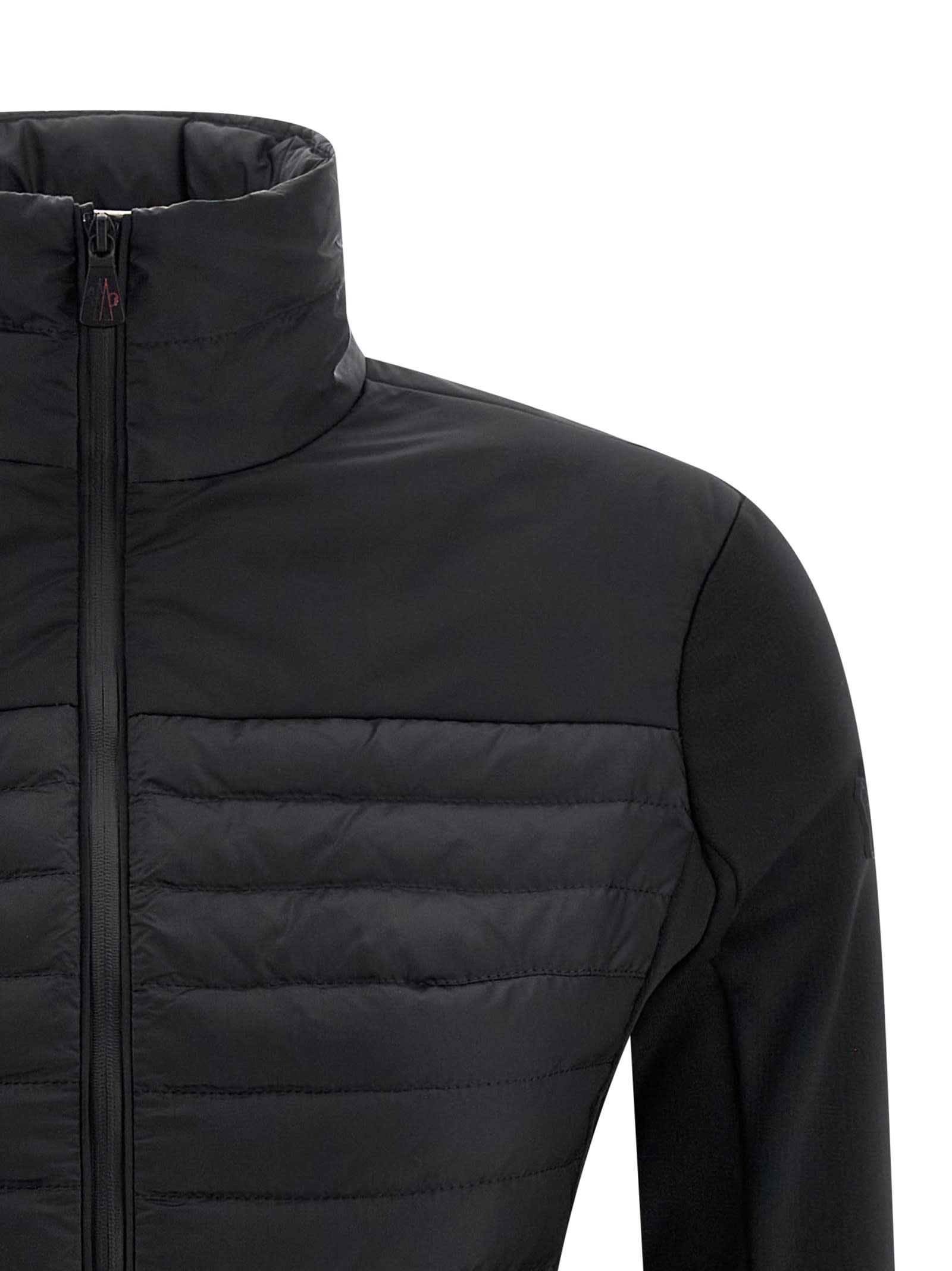 Moncler Polartec Cardigan In Black