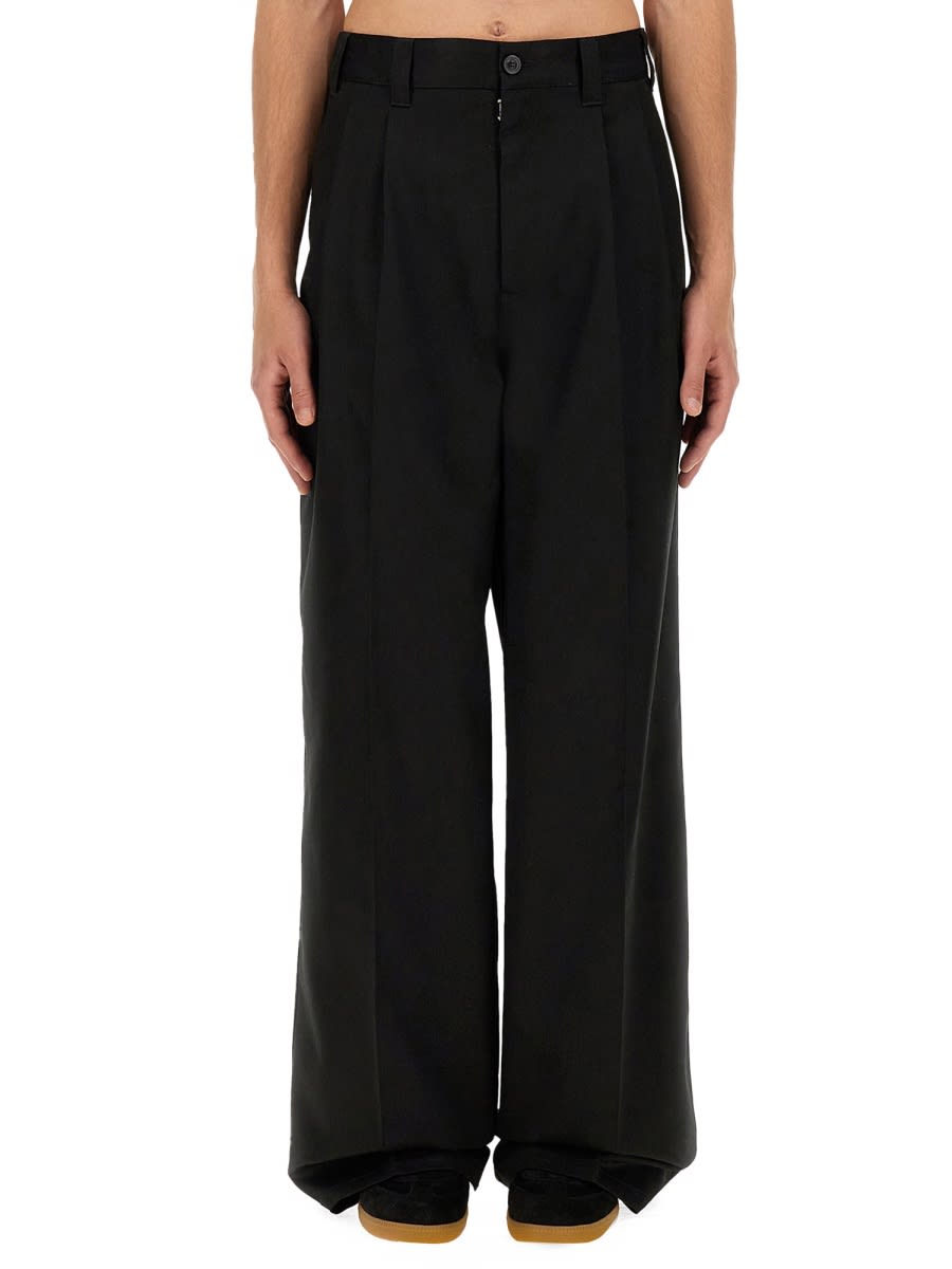 Shop Maison Margiela Skater Chino Pants In Black