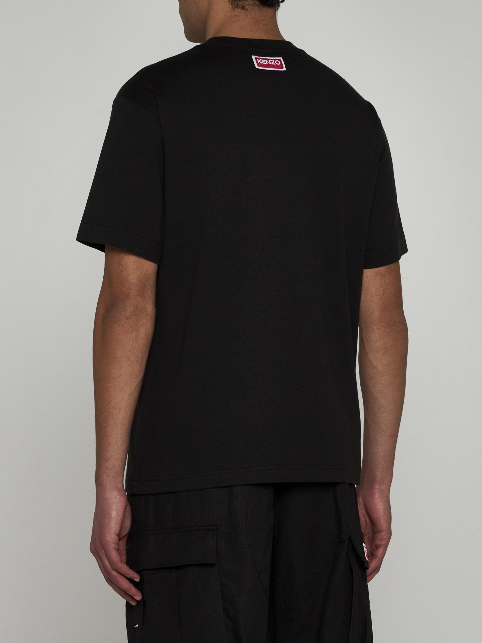 Shop Kenzo Tiger Cotton T-shirt In Black