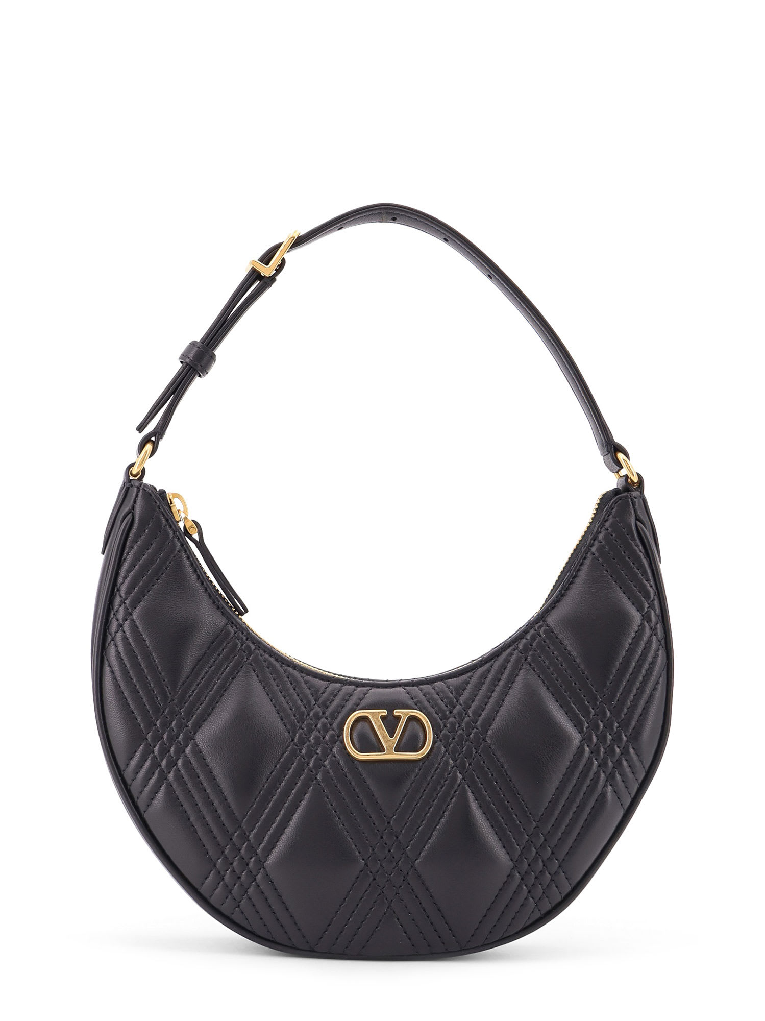 Valentino Quiltie 67 Leather Shoulder Bag With Vlogo