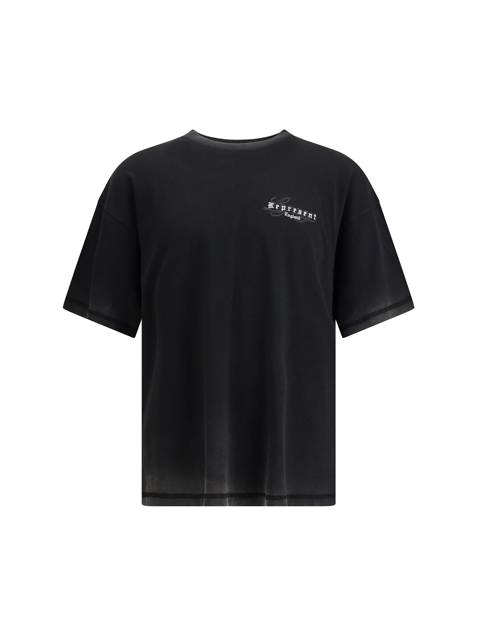 Represent England Legacy Oversized Cotton T-shirt In Black