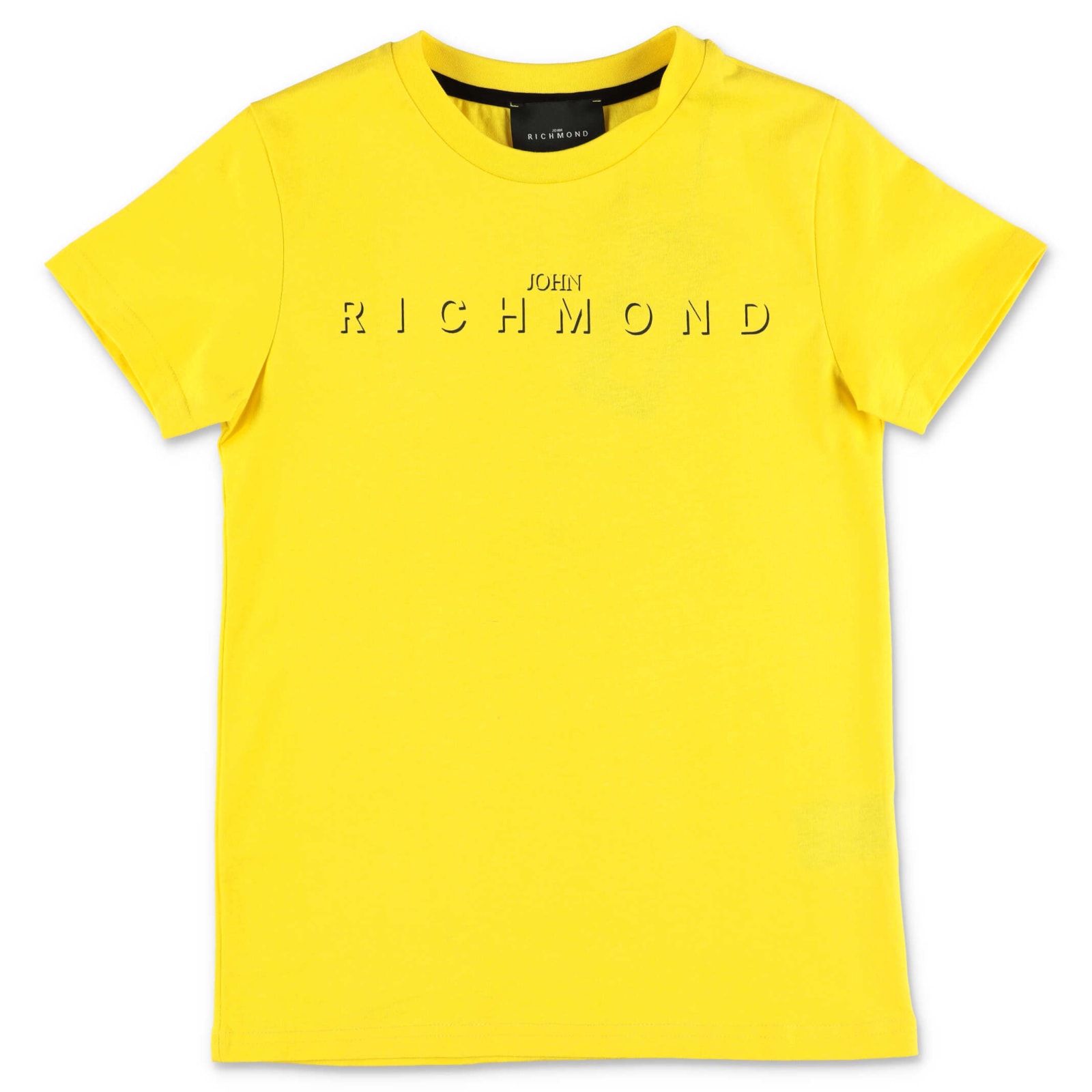 John Richmond T-shirt Gialla In Jersey Di Cotone