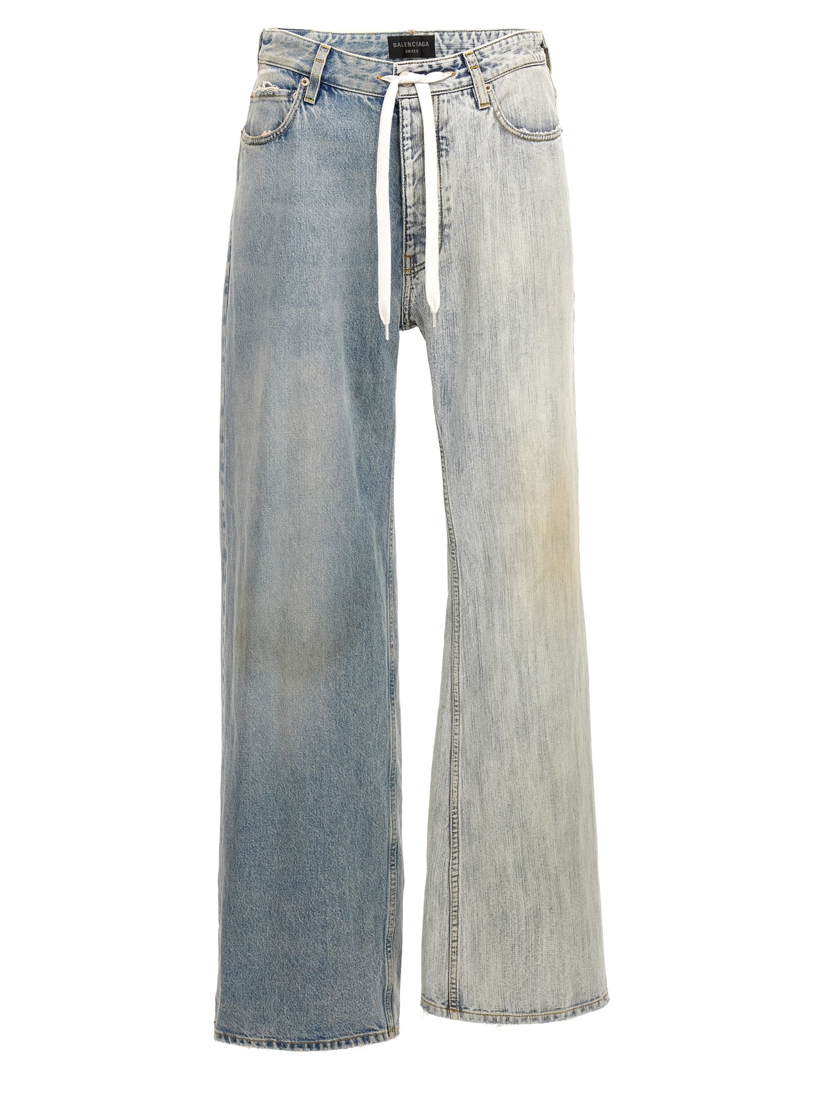 Shop Balenciaga Fifty-fifty Jeans In Multicolor