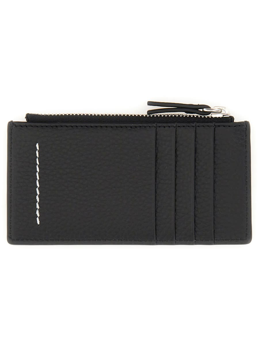 Shop Mm6 Maison Margiela Wallet With Logo In Black