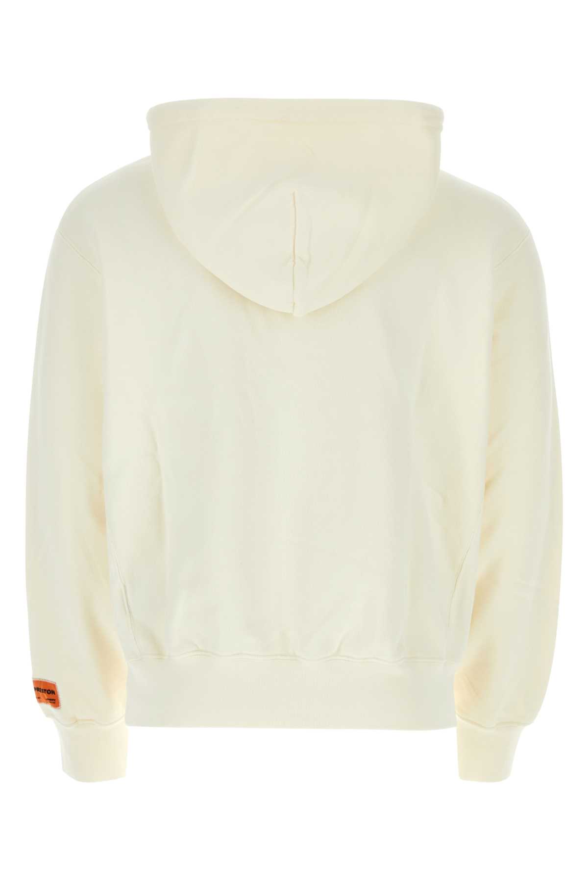 Shop Heron Preston Ivory Cotton Sweatshirt In Ivorypurple