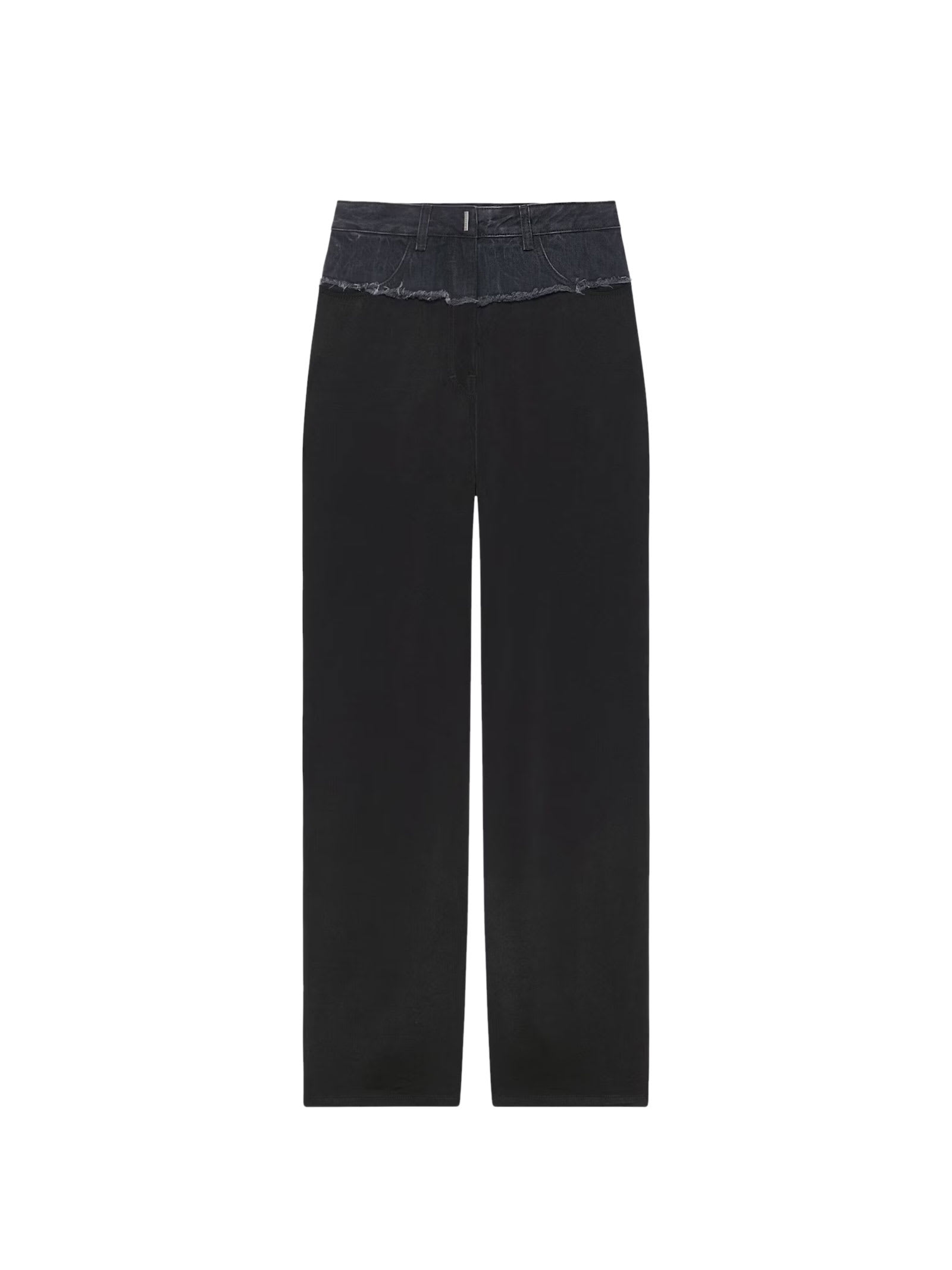 GIVENCHY HIGH-WAISTED JEANS IN MÉLANGE DENIM