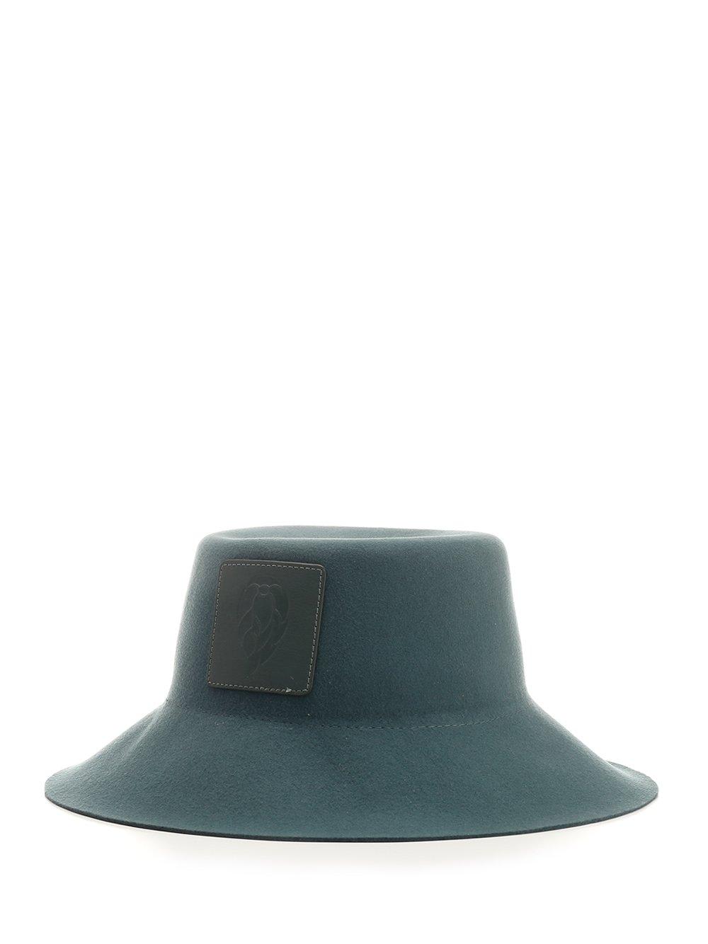 HELEN KAMINSKI LOGO PATCH FELT HAT 