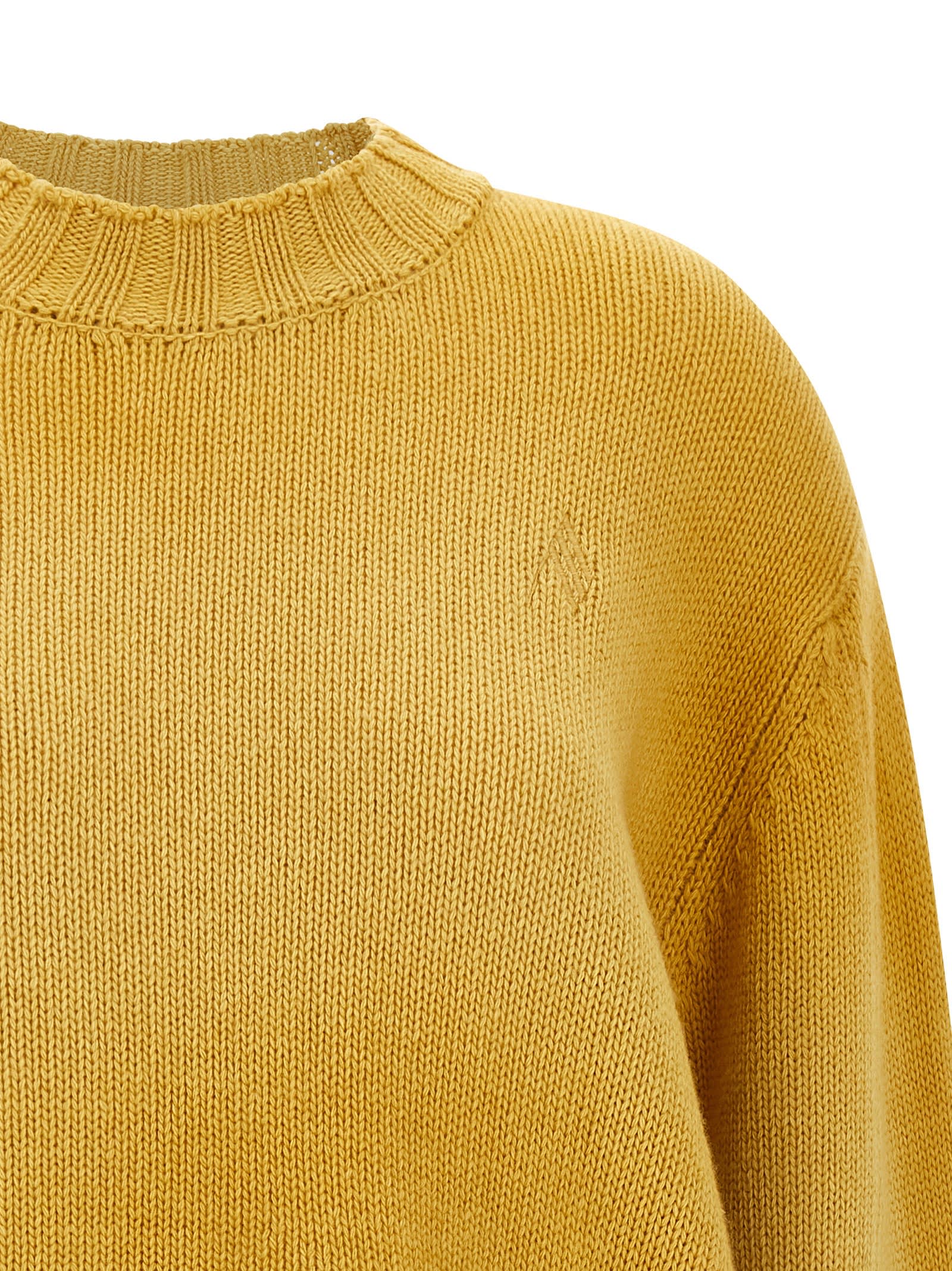 Attico Logo Embroidery Sweater Sweaters And Cardigans Yellow In Yellow