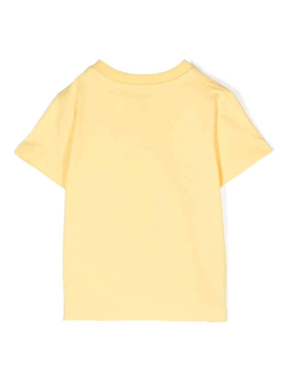 Shop Ralph Lauren Yellow T-shirt With Blue Pony