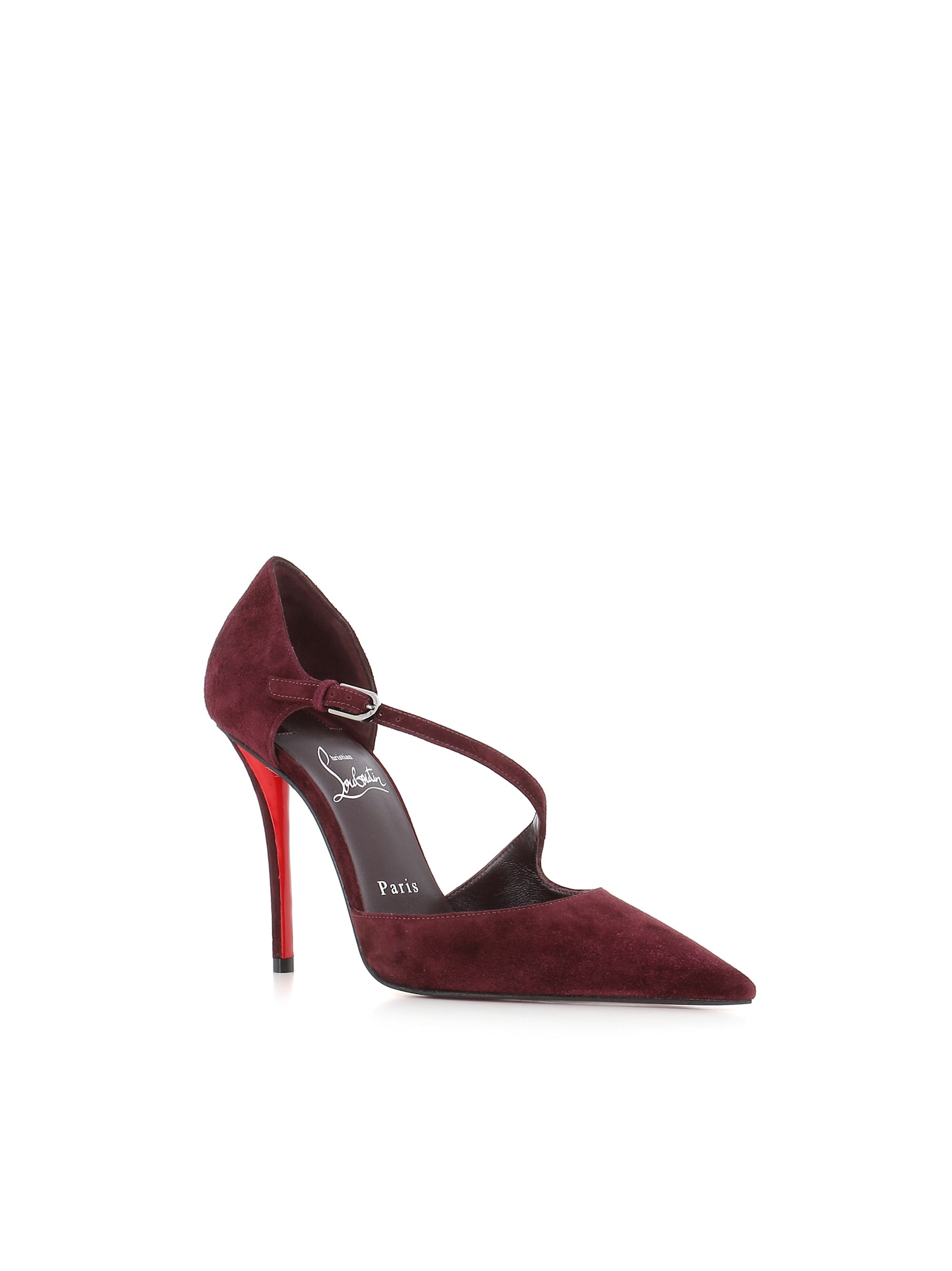 Christian Louboutin Miss Ziggyta 100 Suede Pumps In Red