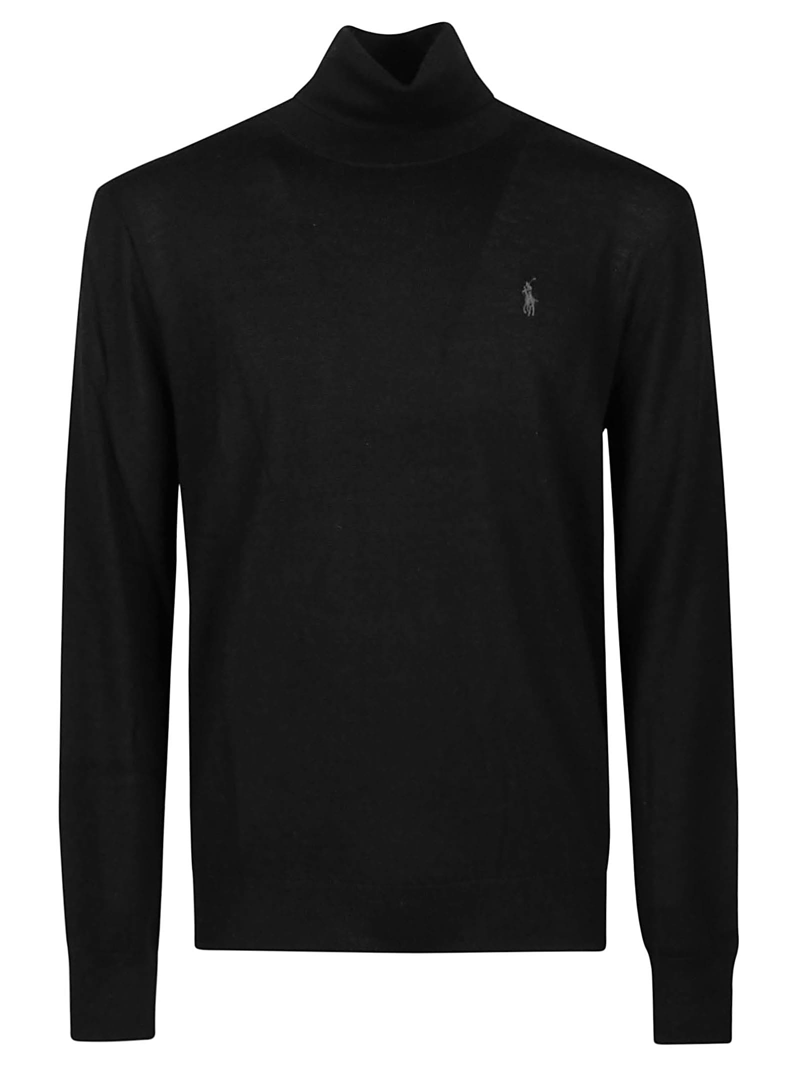 Shop Polo Ralph Lauren Turtleneck Sweater In Polo Black
