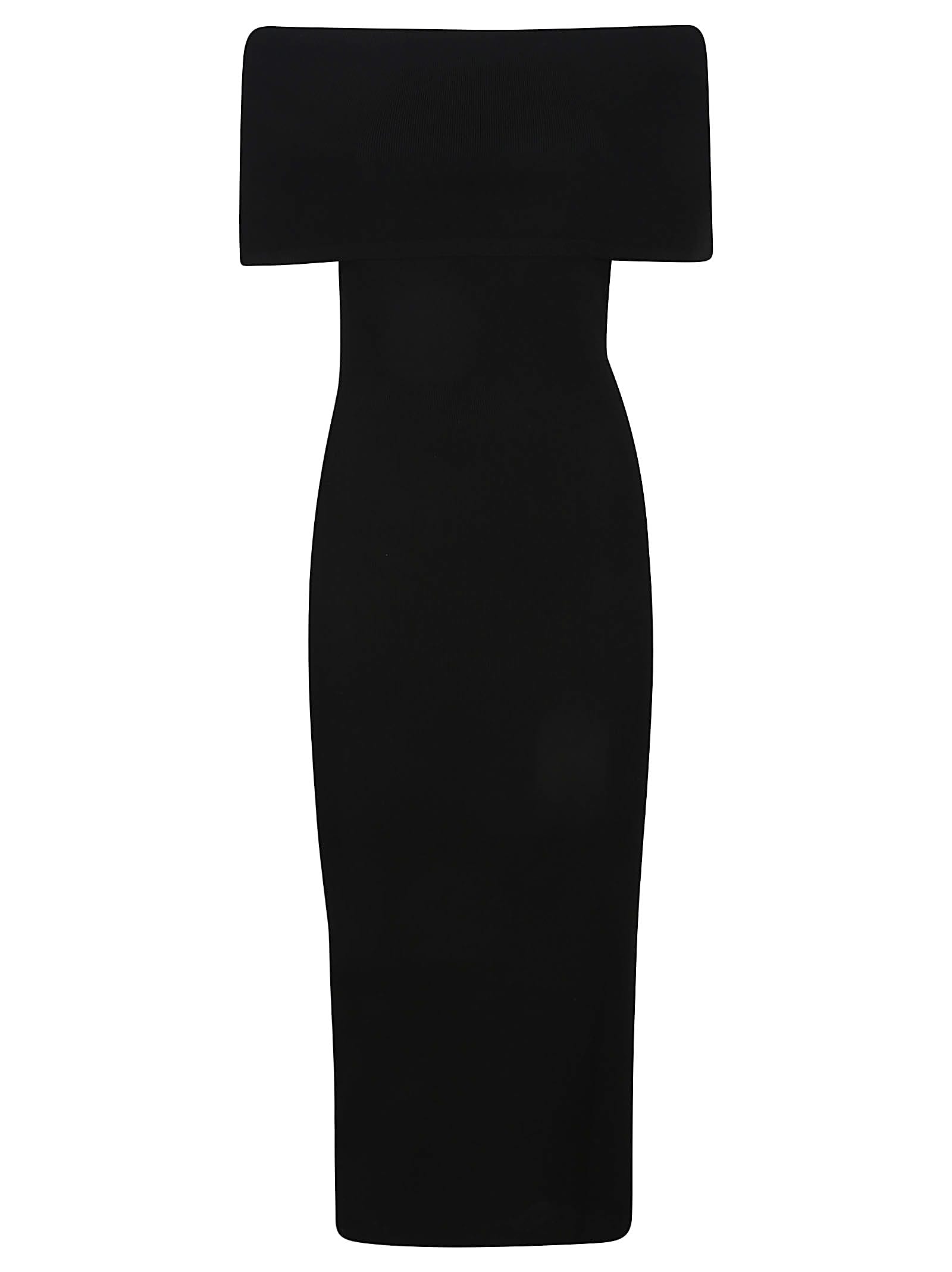 Viscos Fold Over Midi Dress