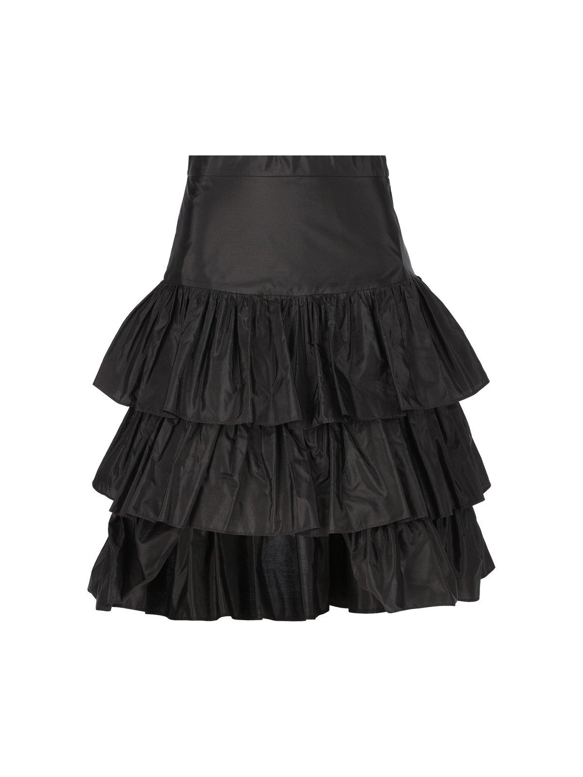 High Waist Ruffled Skirt