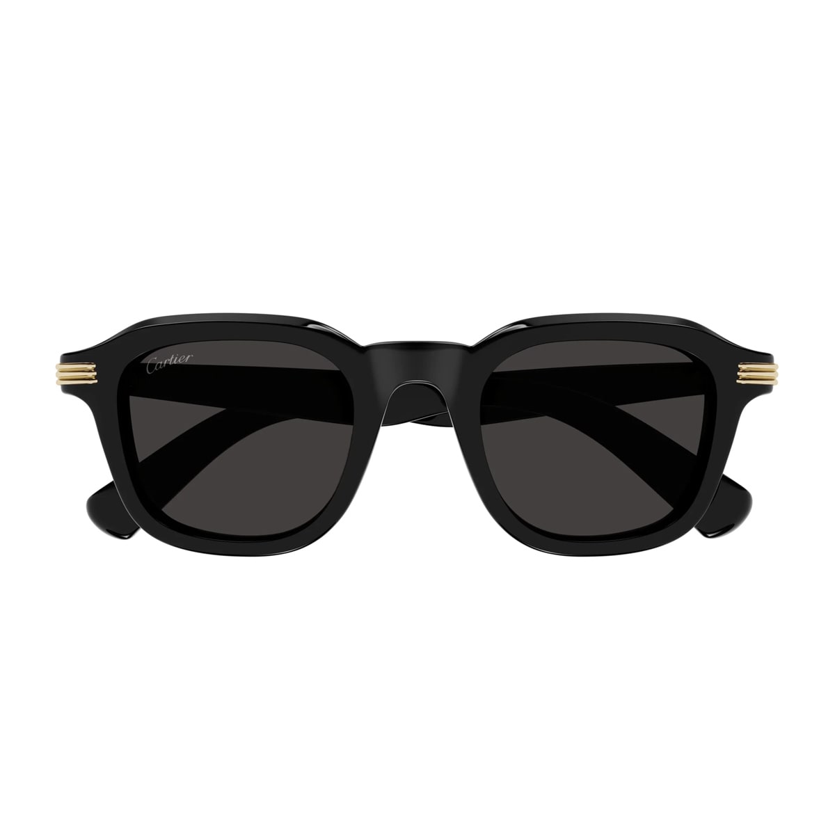 Cartier Ct0536s Linea Première De Cartier 001 Black Grey Sunglasses