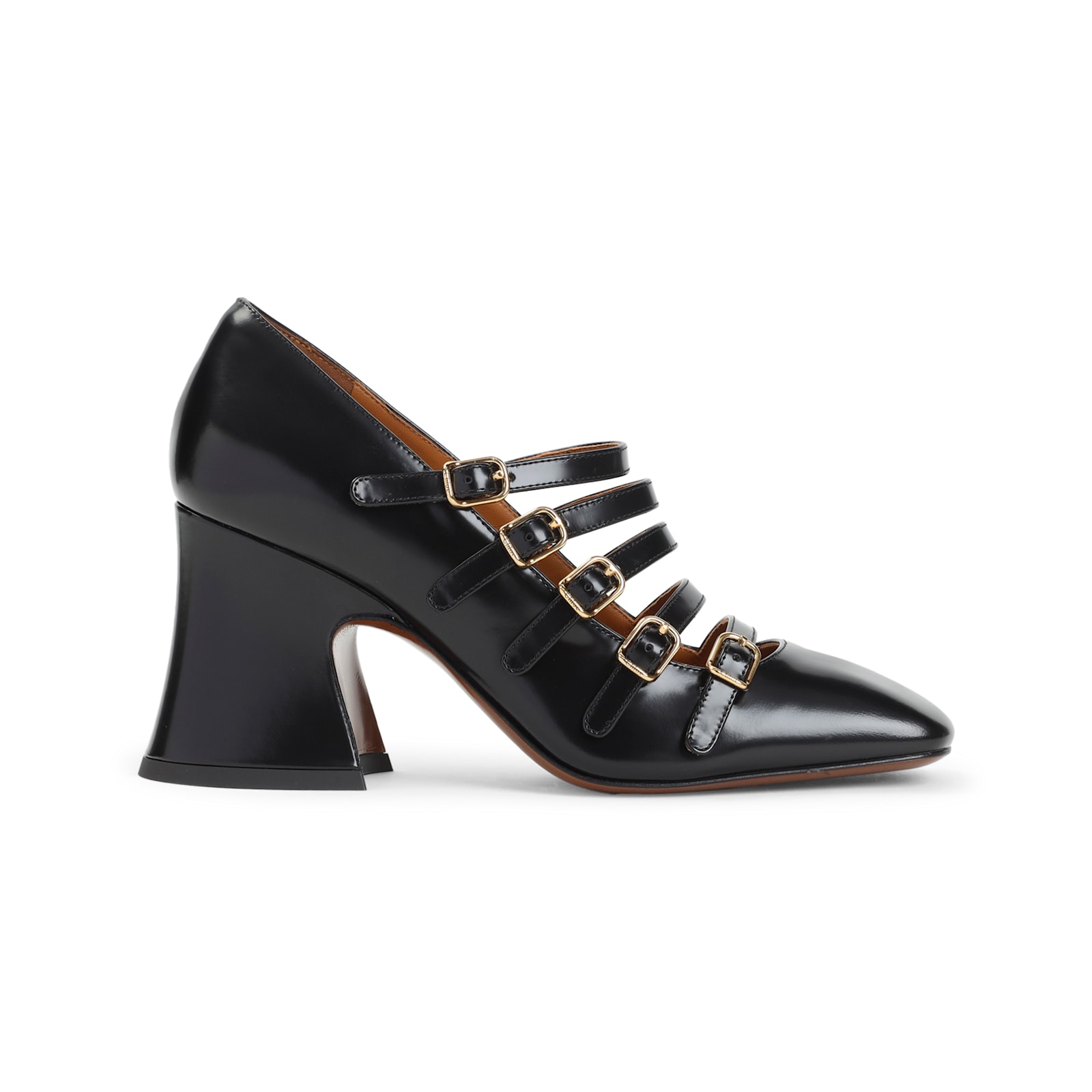 Chloé Janis 75 Multi-strap Pumps In Black