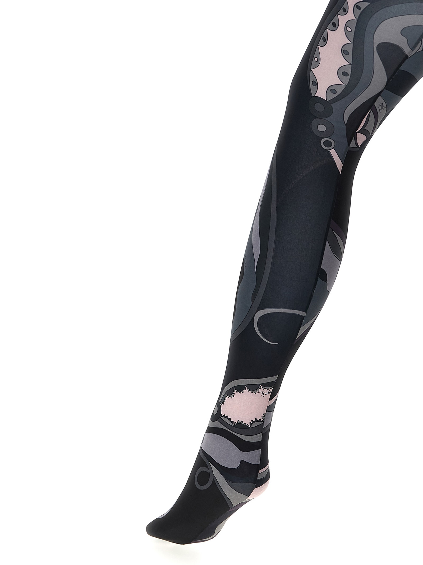 Pucci Patterned Printed Tights Socks Multicolor In Multi