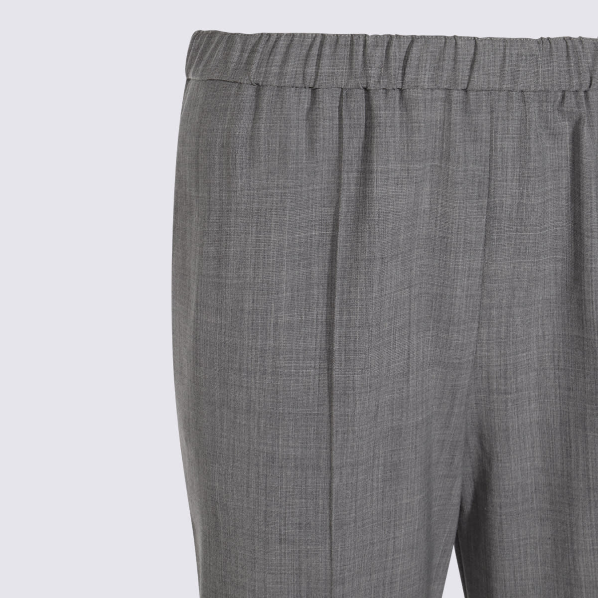 Fabiana Filippi Grey Wool Pants In Gray