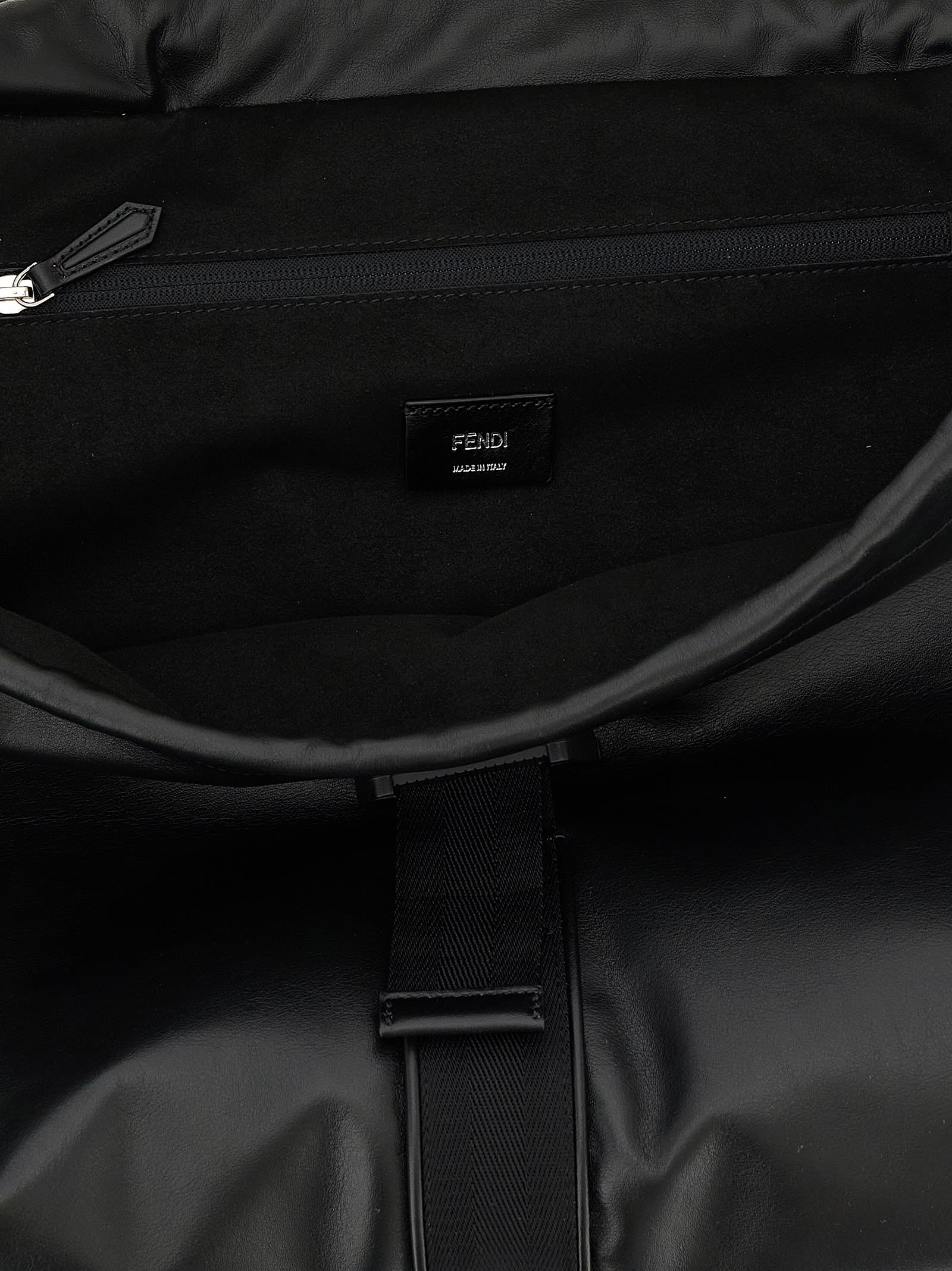 Fendi Flux Maxi Shoulder Bag In Black