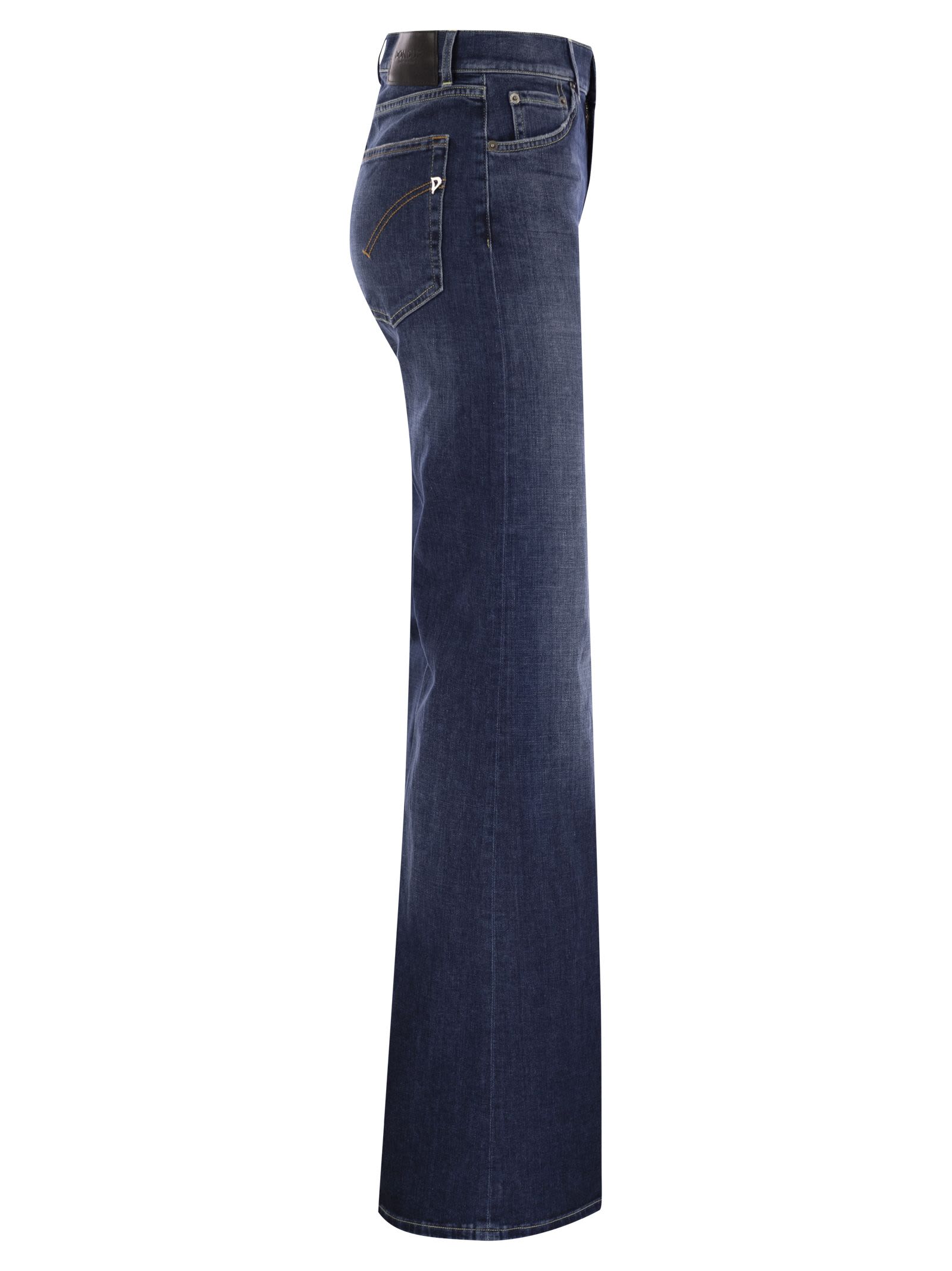 Shop Dondup Pantalone Amber Blu In Dark Denim