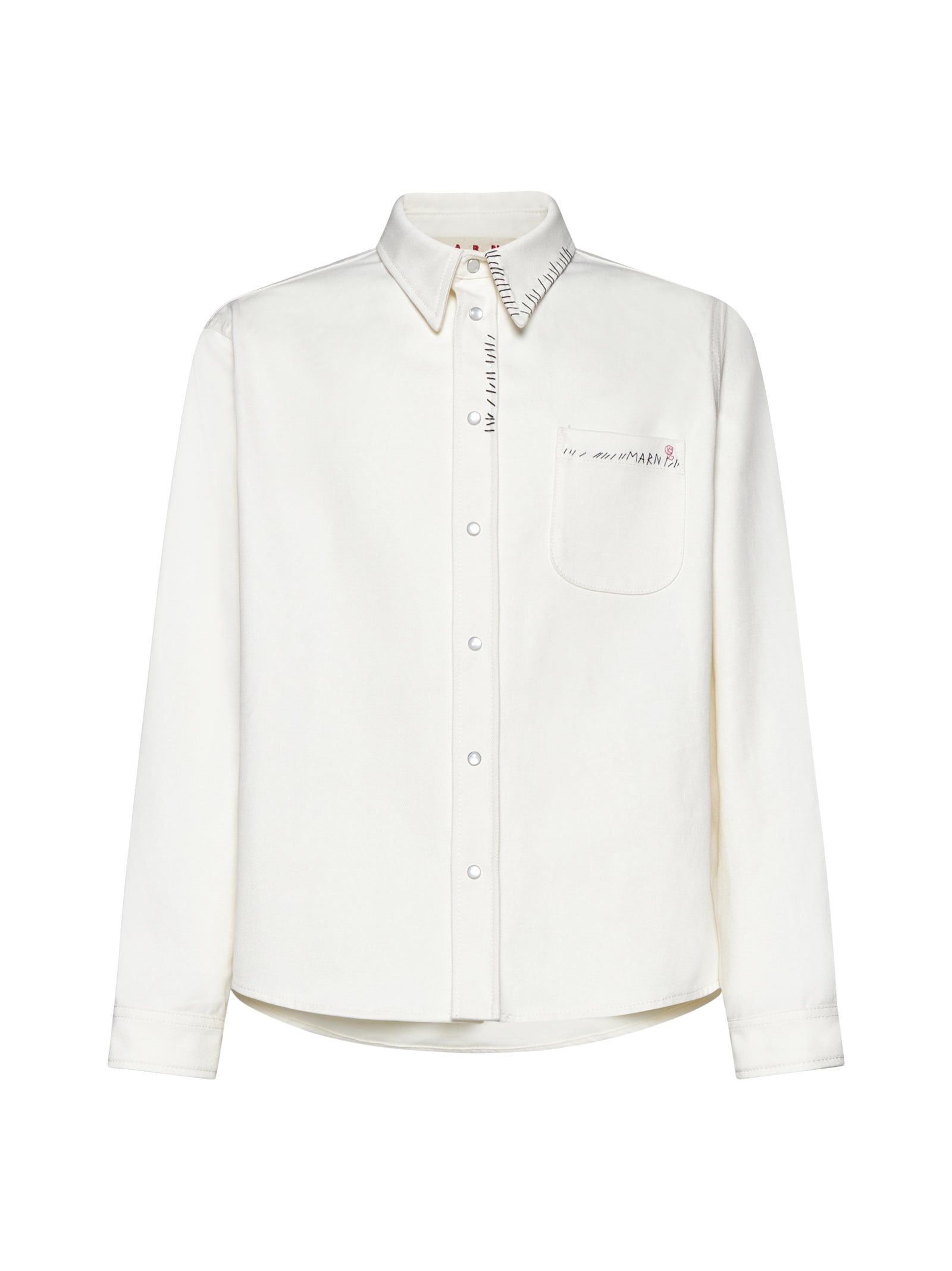 Shop Marni Shirt In Bianco