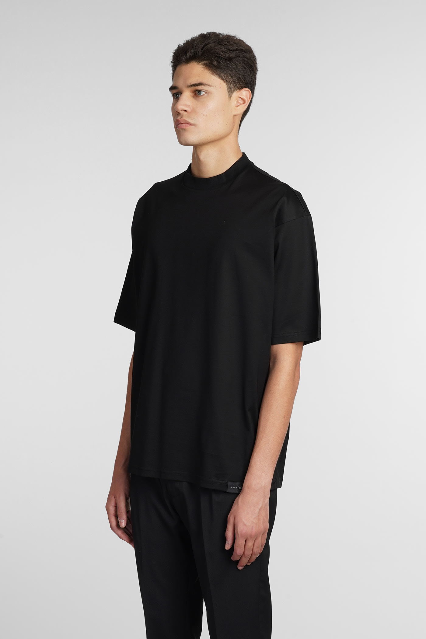 Shop Low Brand T-shirt In Black Cotton