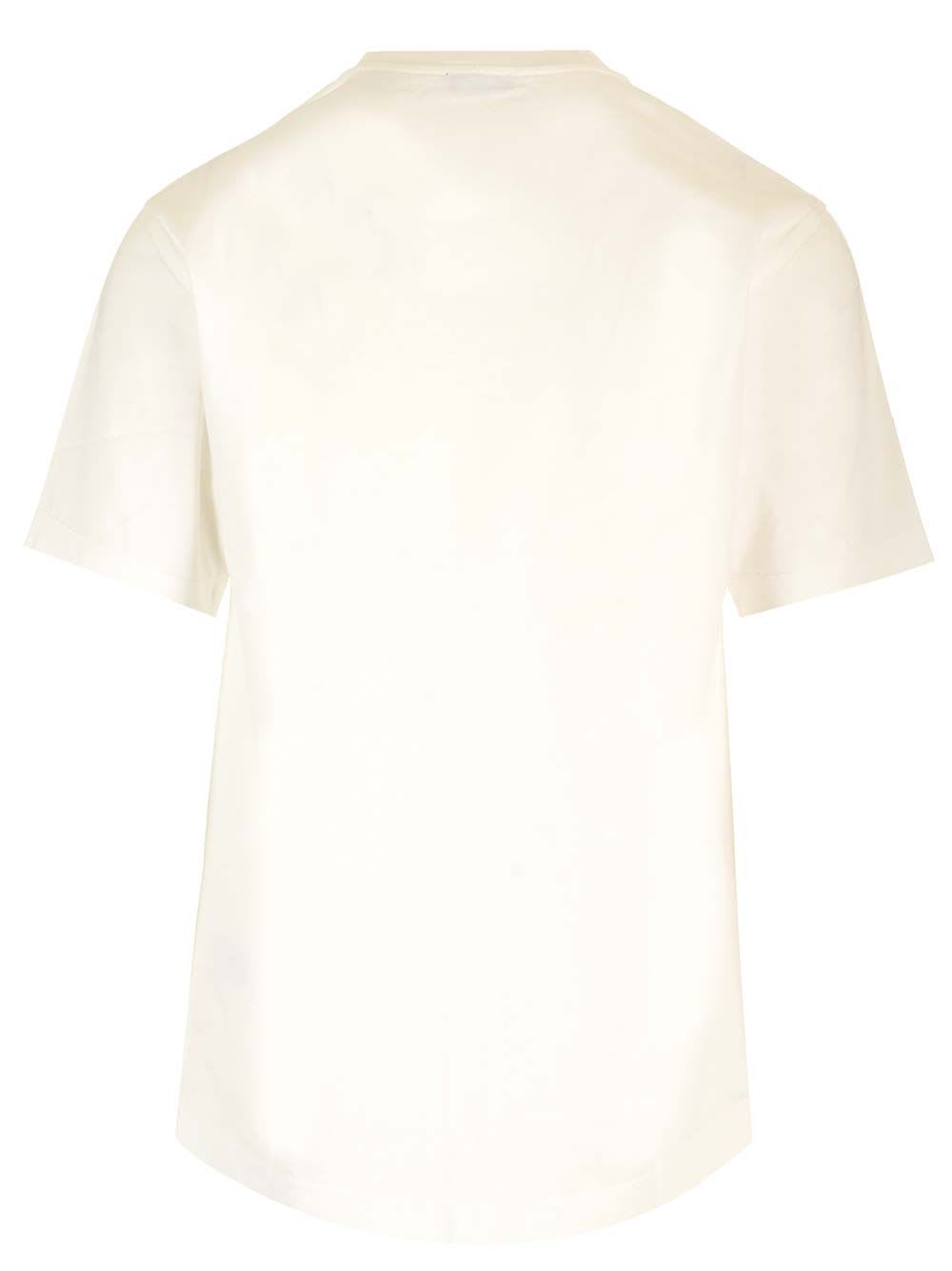 Shop Burberry Crew Neck T-shirt In White