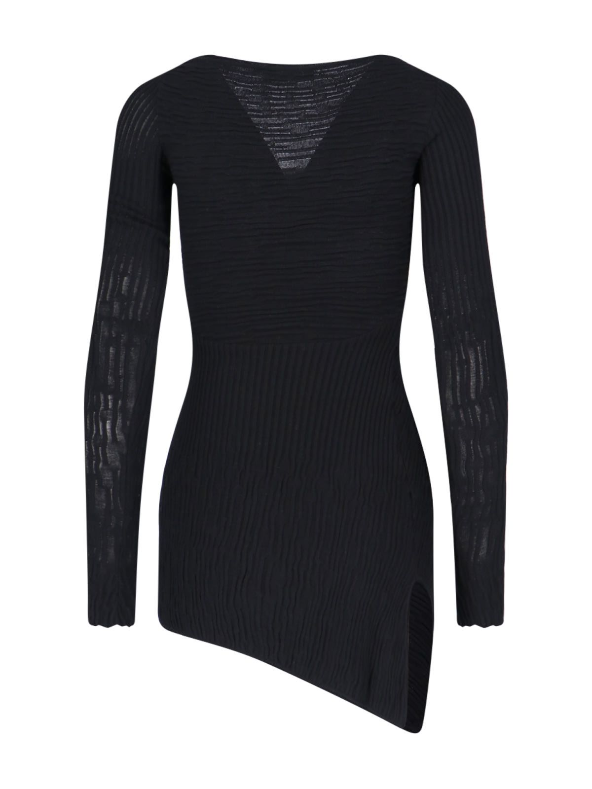 Shop Attico Desai Mini Dress In Black