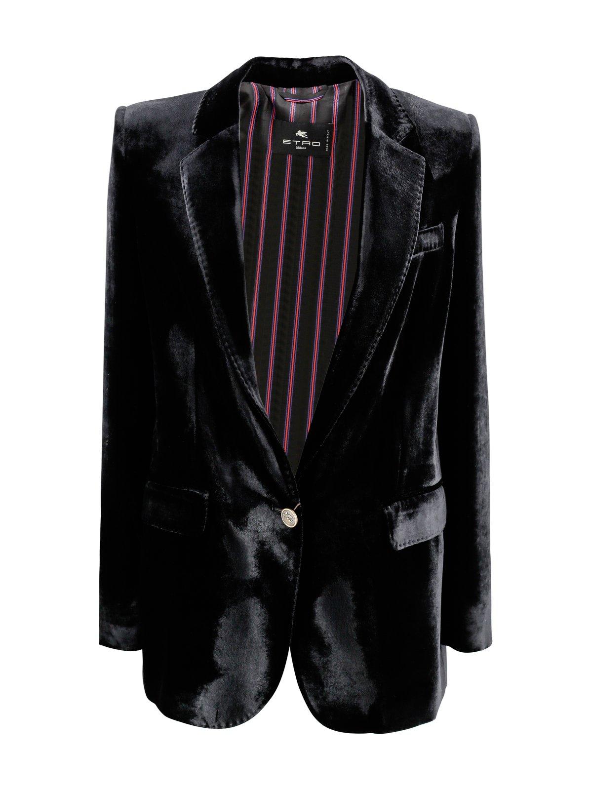 Shop Etro Velvet Jacket