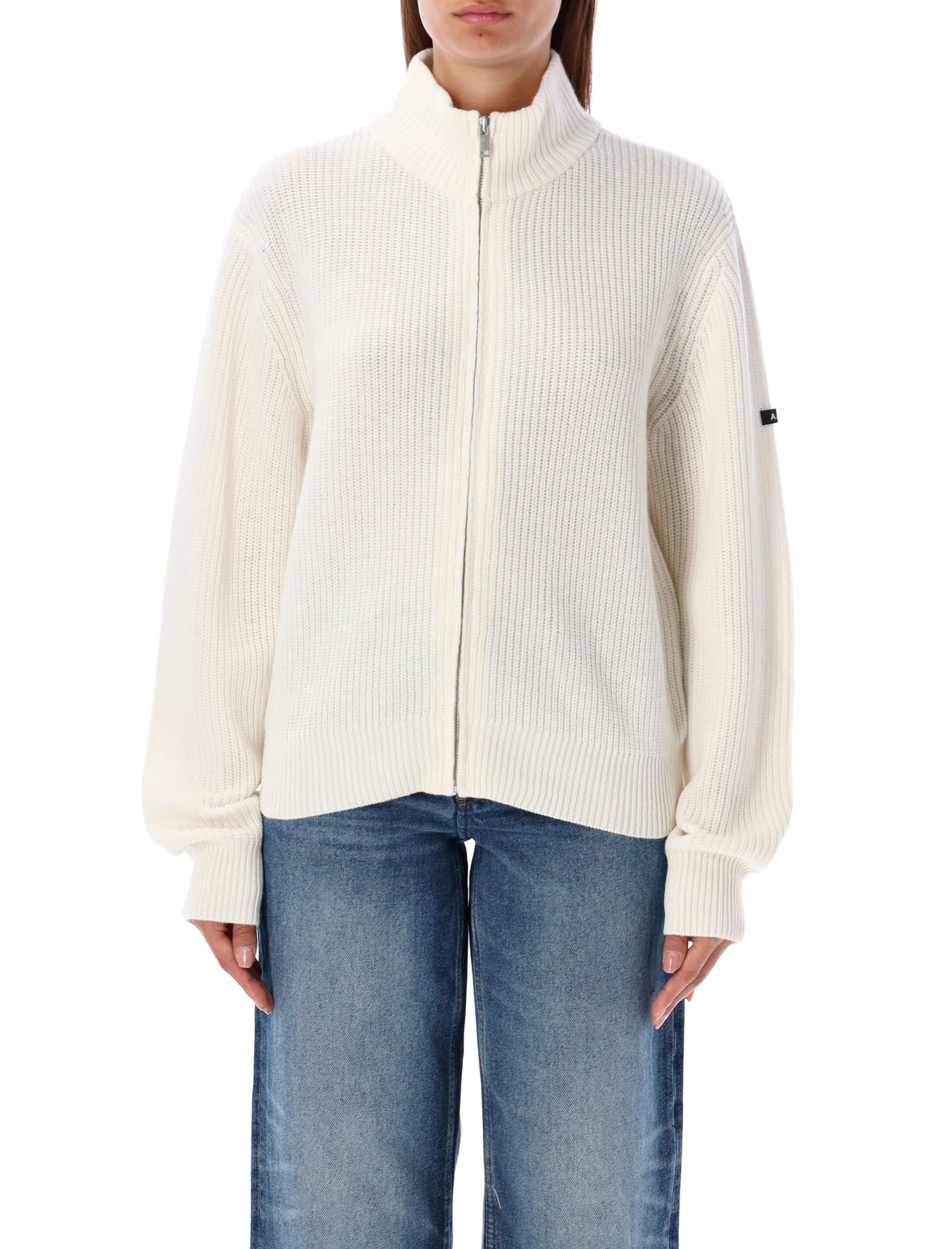 Shop Apc Jana Cardigan In Ecru