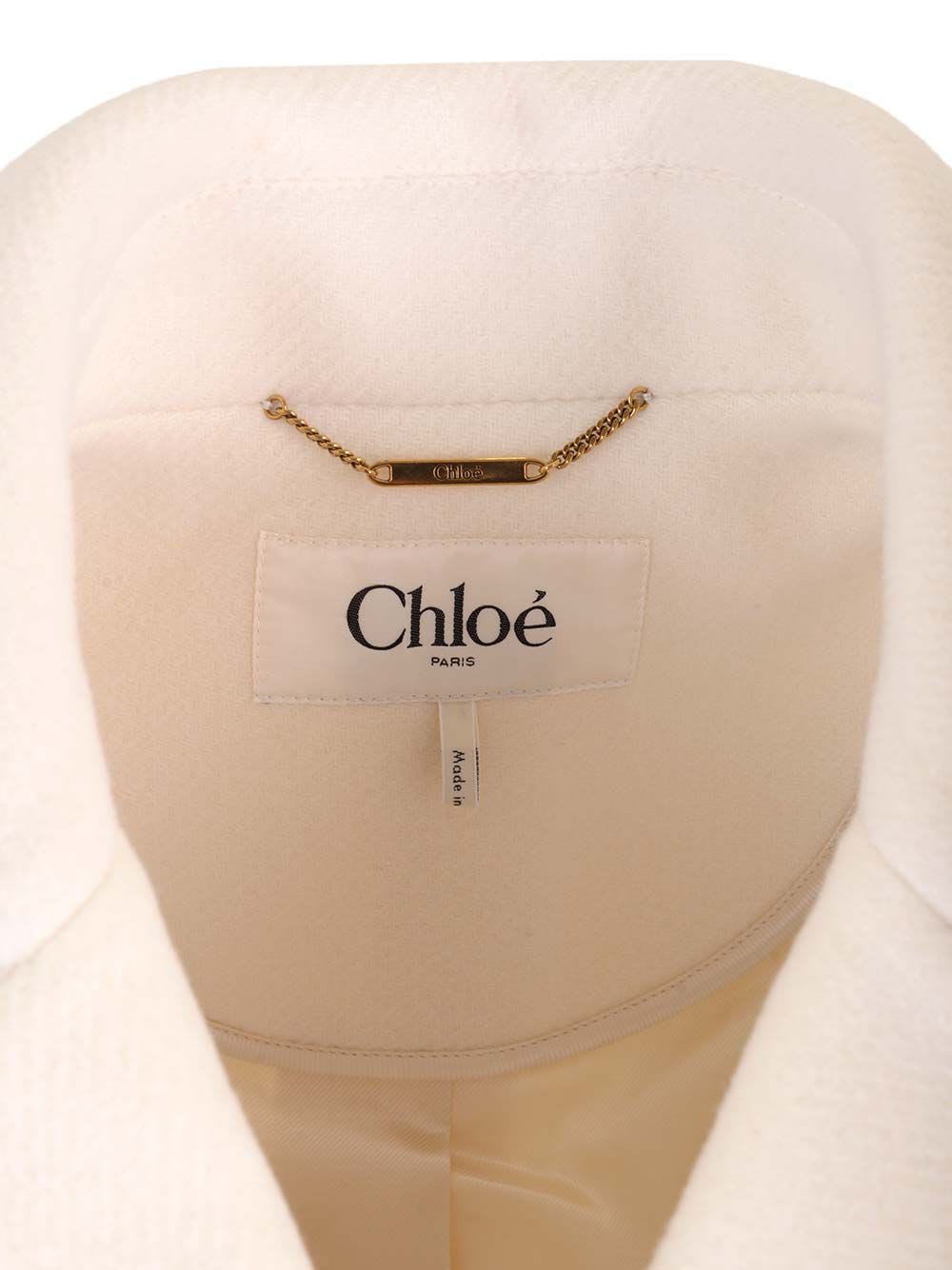 CHLOÉ OVERSIZED DOUBLE-BREASTED SHORT COAT 