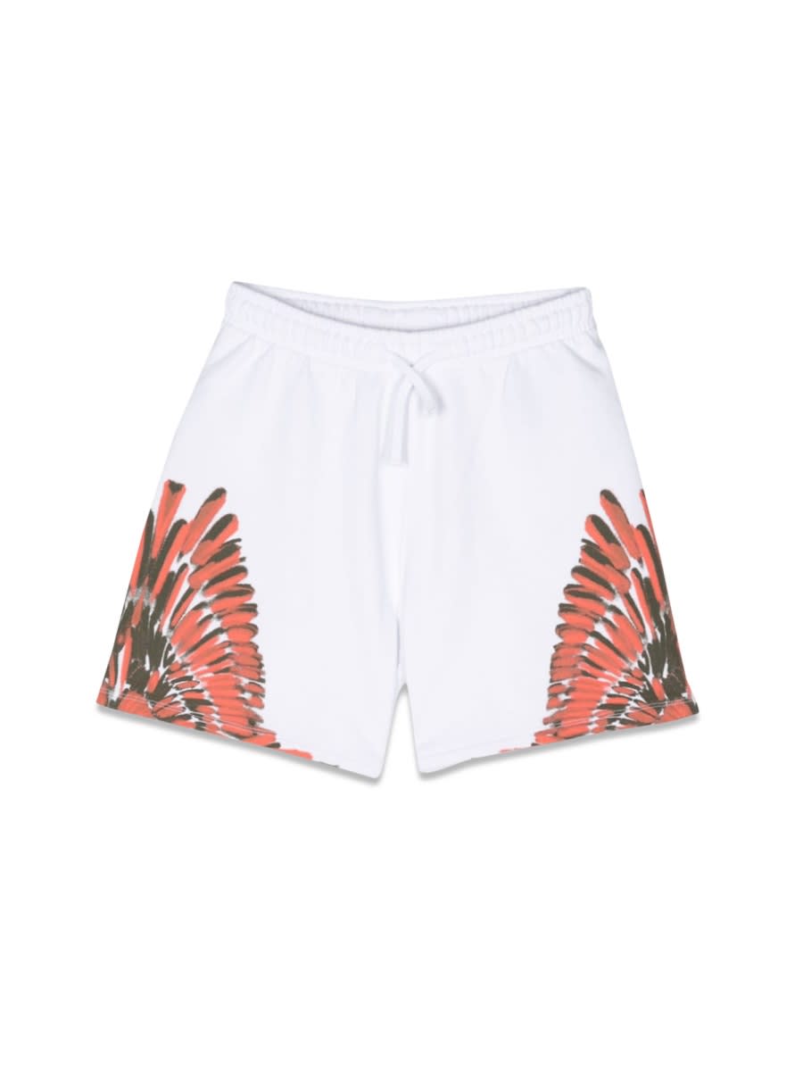 Marcelo Burlon County Of Milan Wings Sweatshorts In White