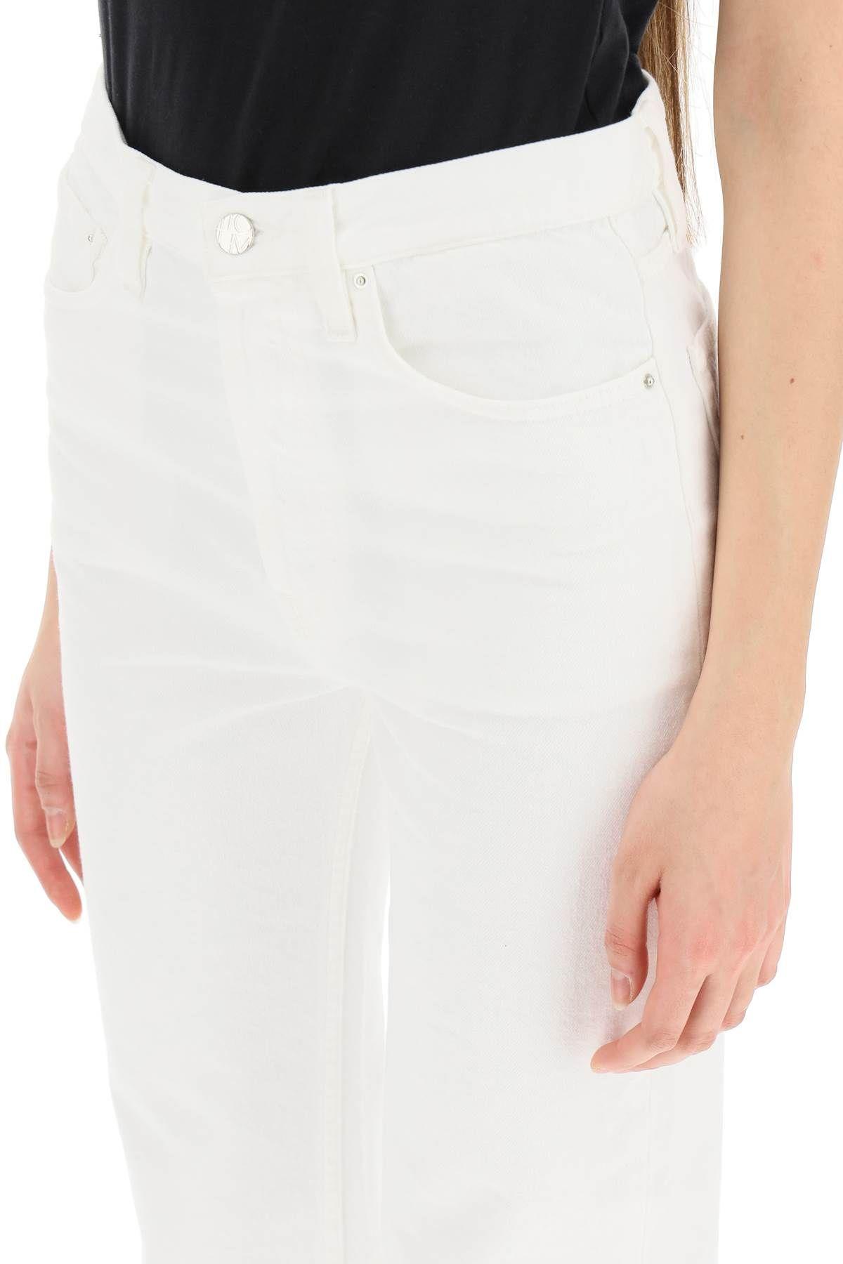 Shop Totême Classic Cut Jeans In White