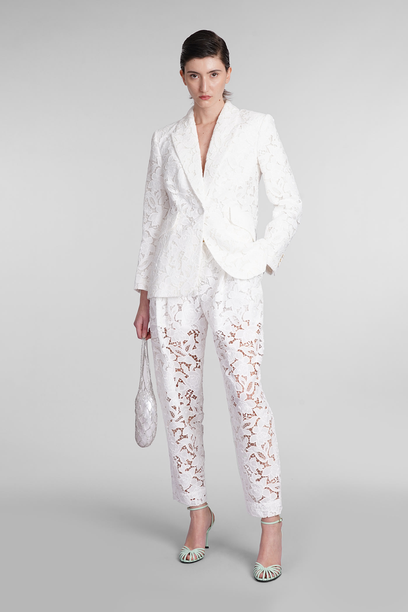 Shop Zimmermann Pants In White Polyester
