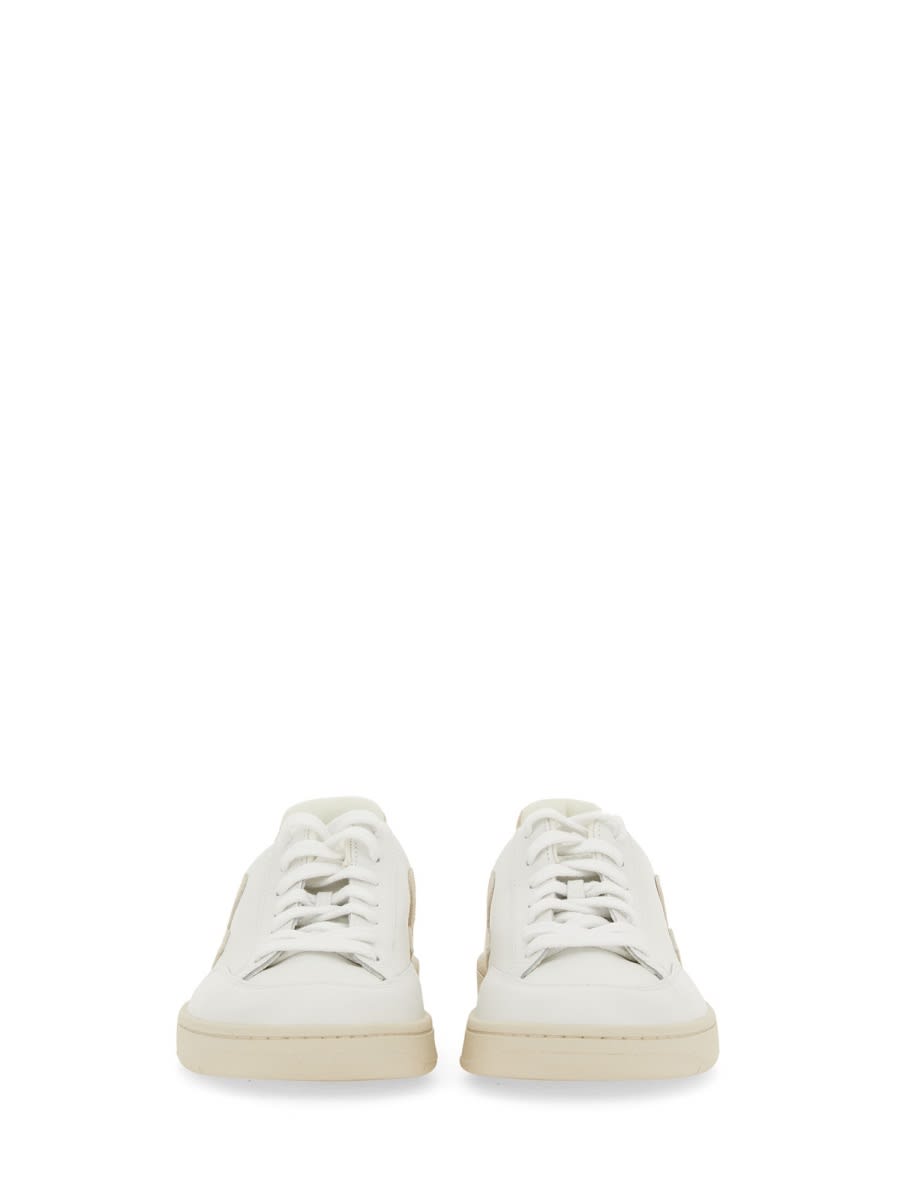 Veja V-12 Leather Sneakers In White