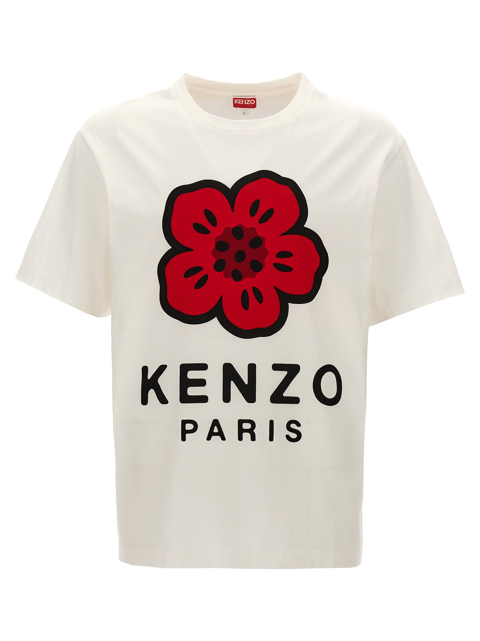 Shop Kenzo Stampa Fiore T-shirt In White