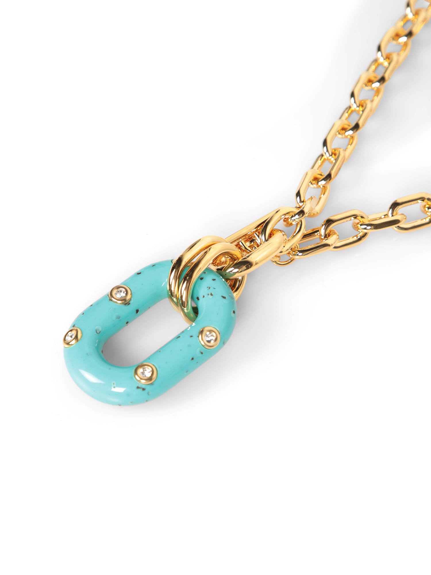 Rabanne Xl Link Necklace In Metallic