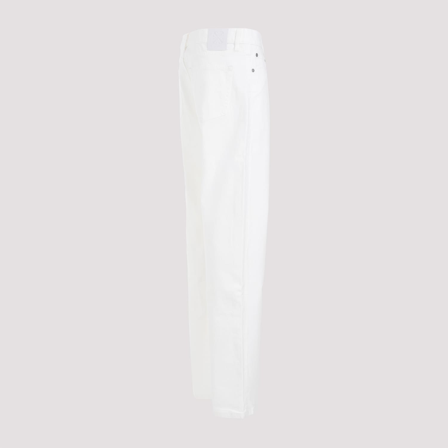 Shop Off-white 90s Logo Skate Raw Jeans In White