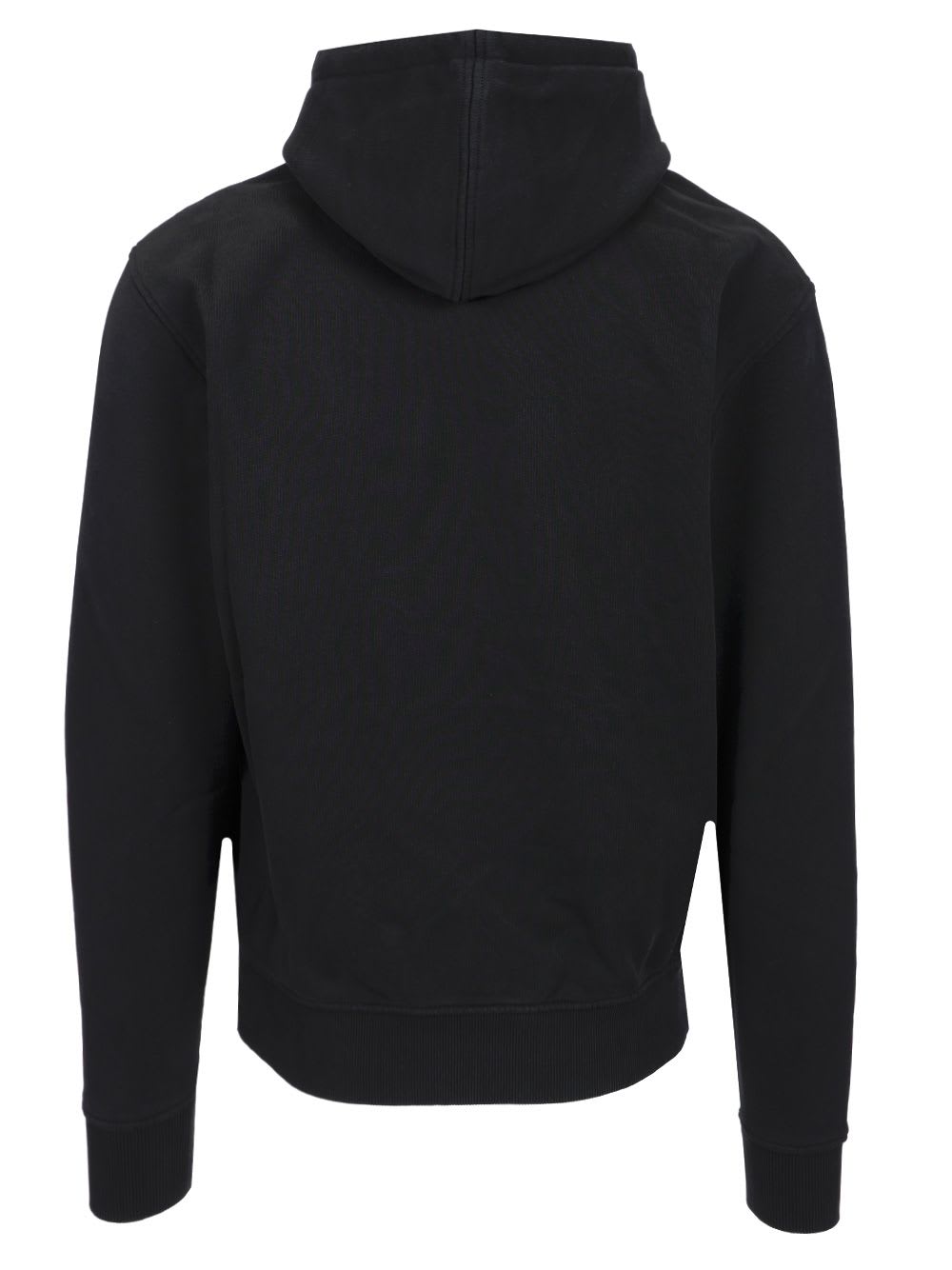 Ami Alexandre Mattiussi Ami Black Cotton Hoodie With Embroidered Logo And Functional Pockets In Black