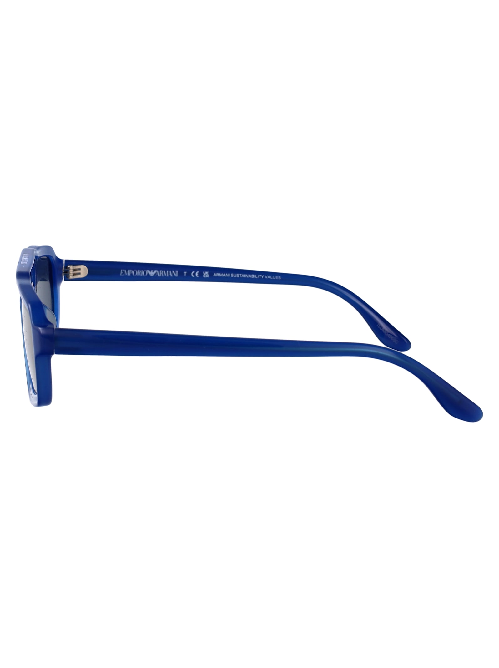 Emporio Armani Geometrical Sunglasses 0 Ea4240 U 620180 In Blue