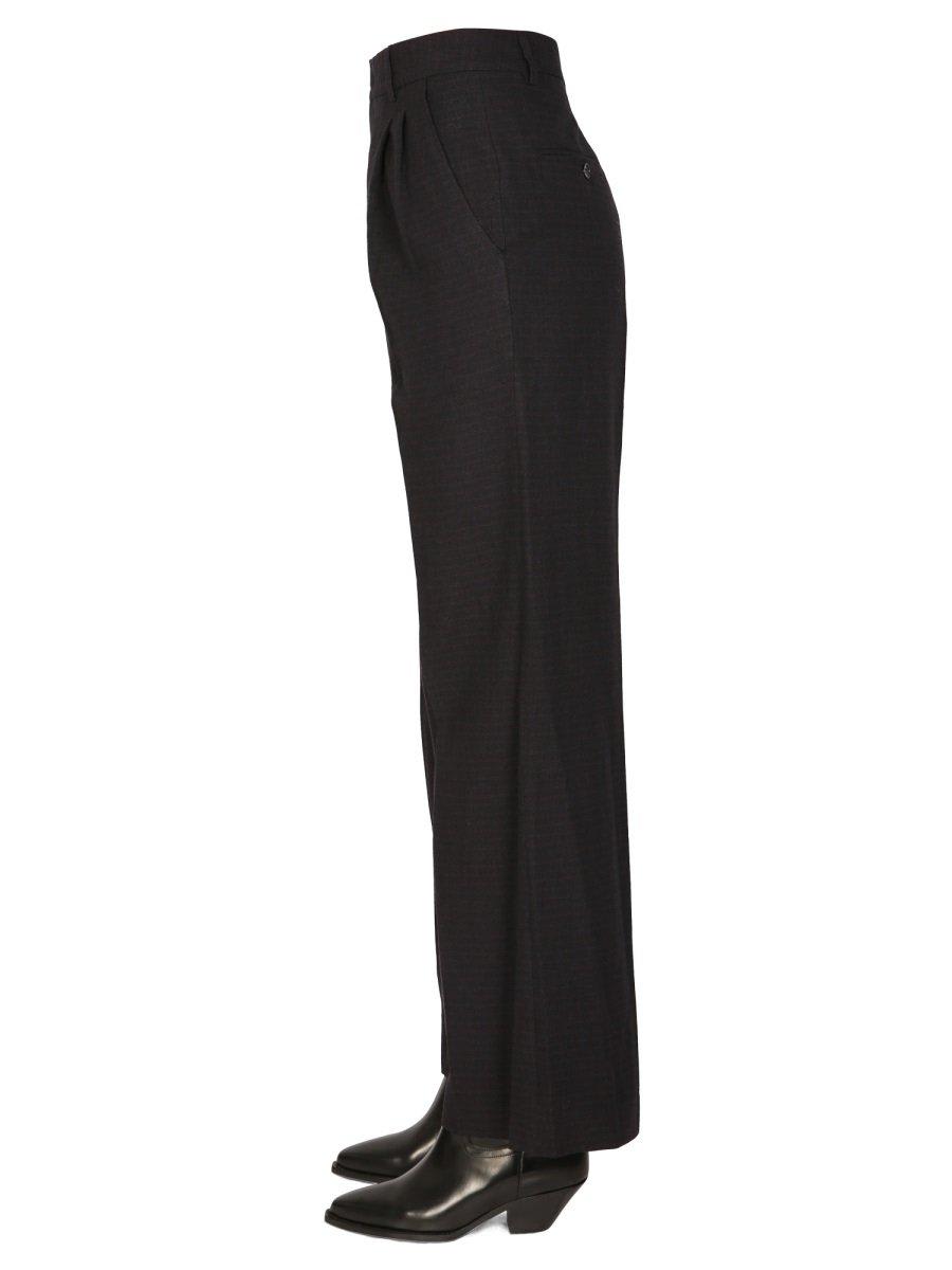 Shop Isabel Marant Jessini High-waist Tailored Trousers In Blue