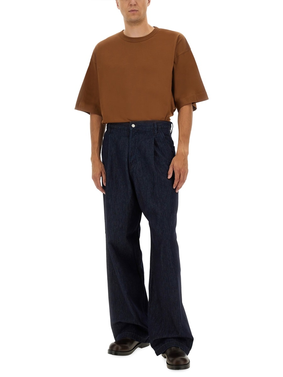 Dries Van Noten Cotton T-shirt In Brown