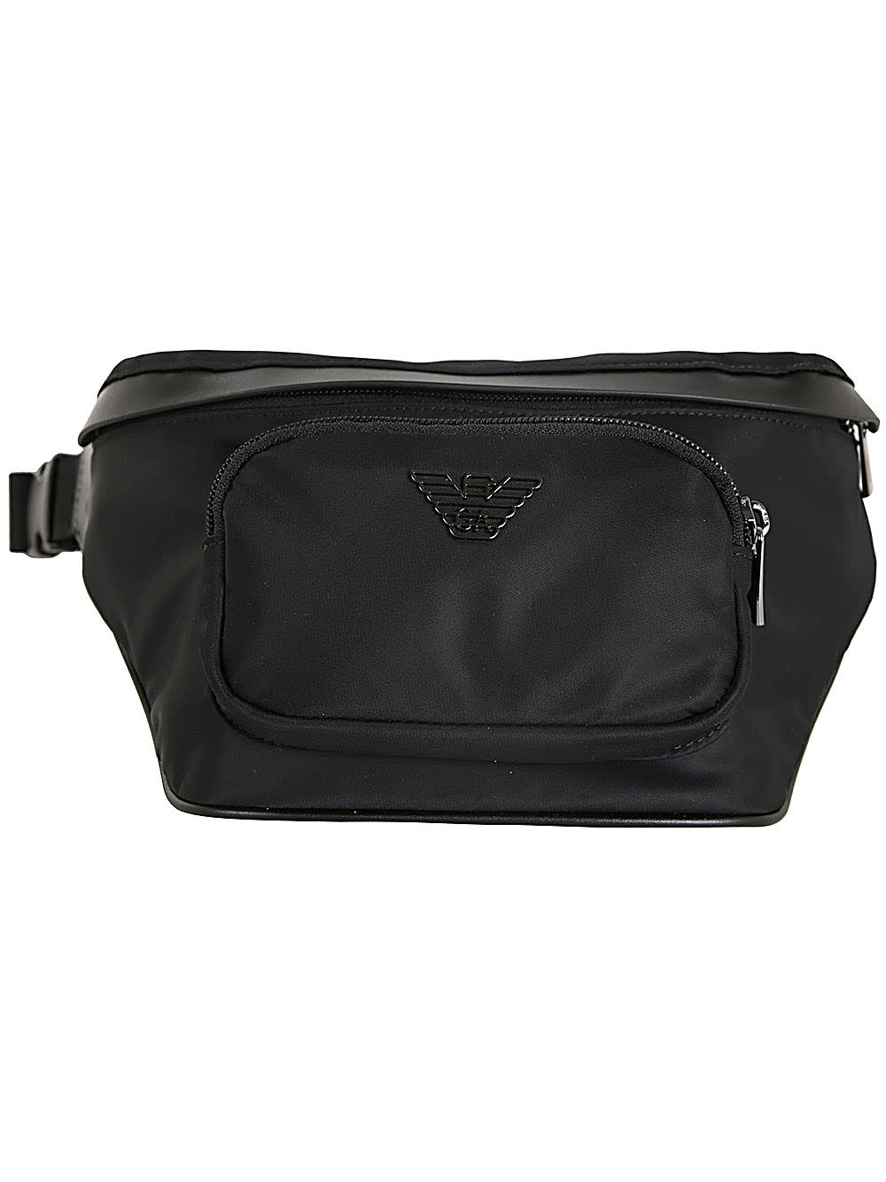Shop Emporio Armani Man`s Waistbag In Dark Olive Black