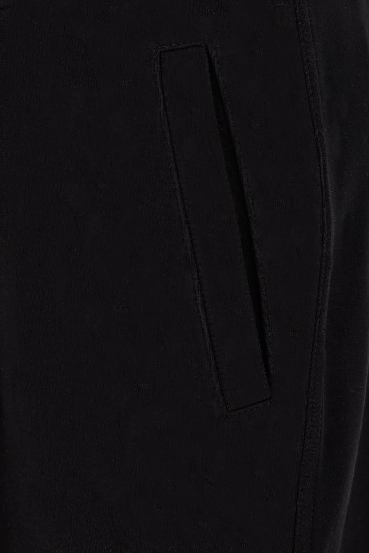 Shop Brunello Cucinelli Black Cotton Blend Joggers In Cobalt Blue