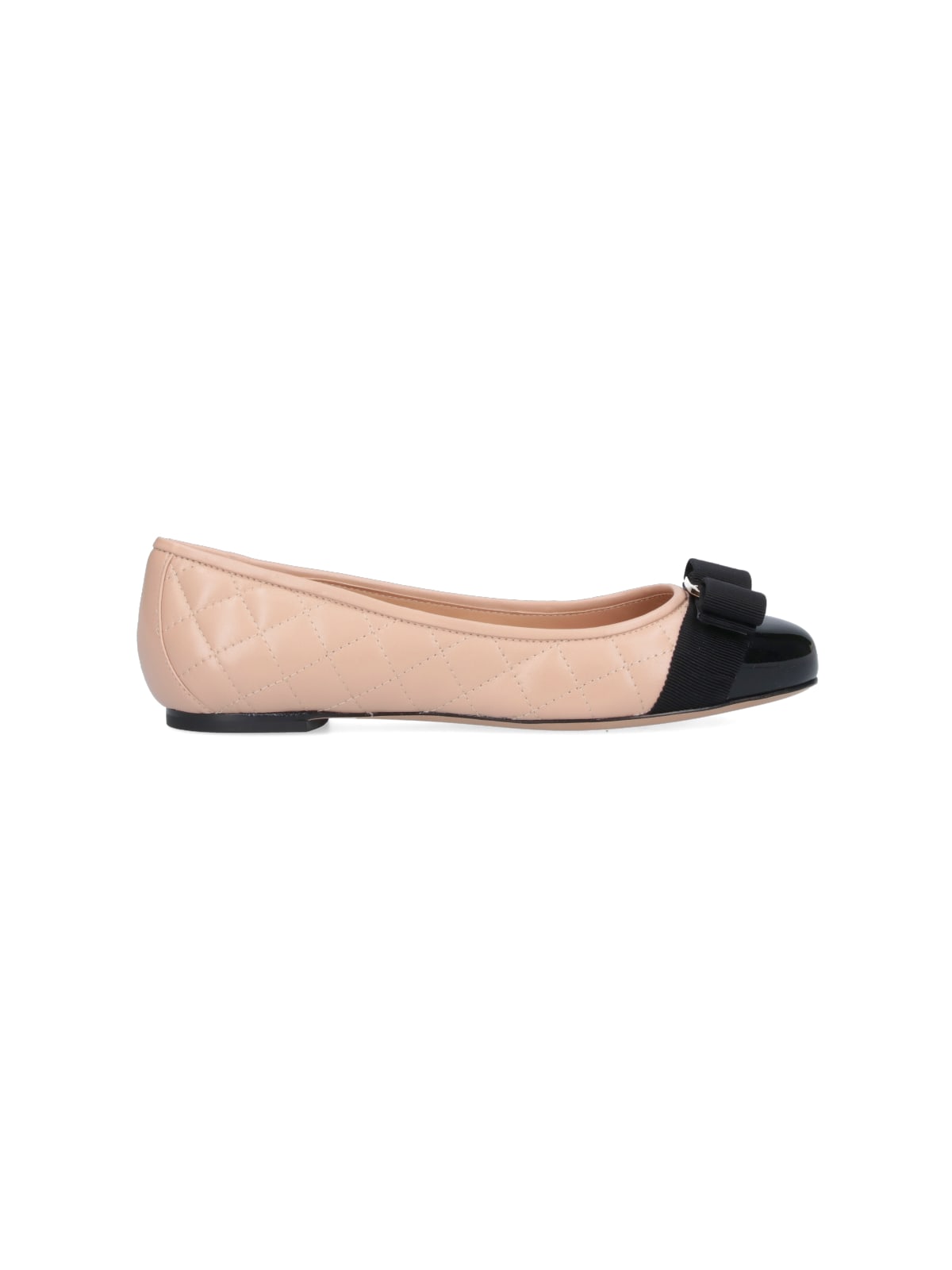 Shop Ferragamo Varina Ballerina In Pink