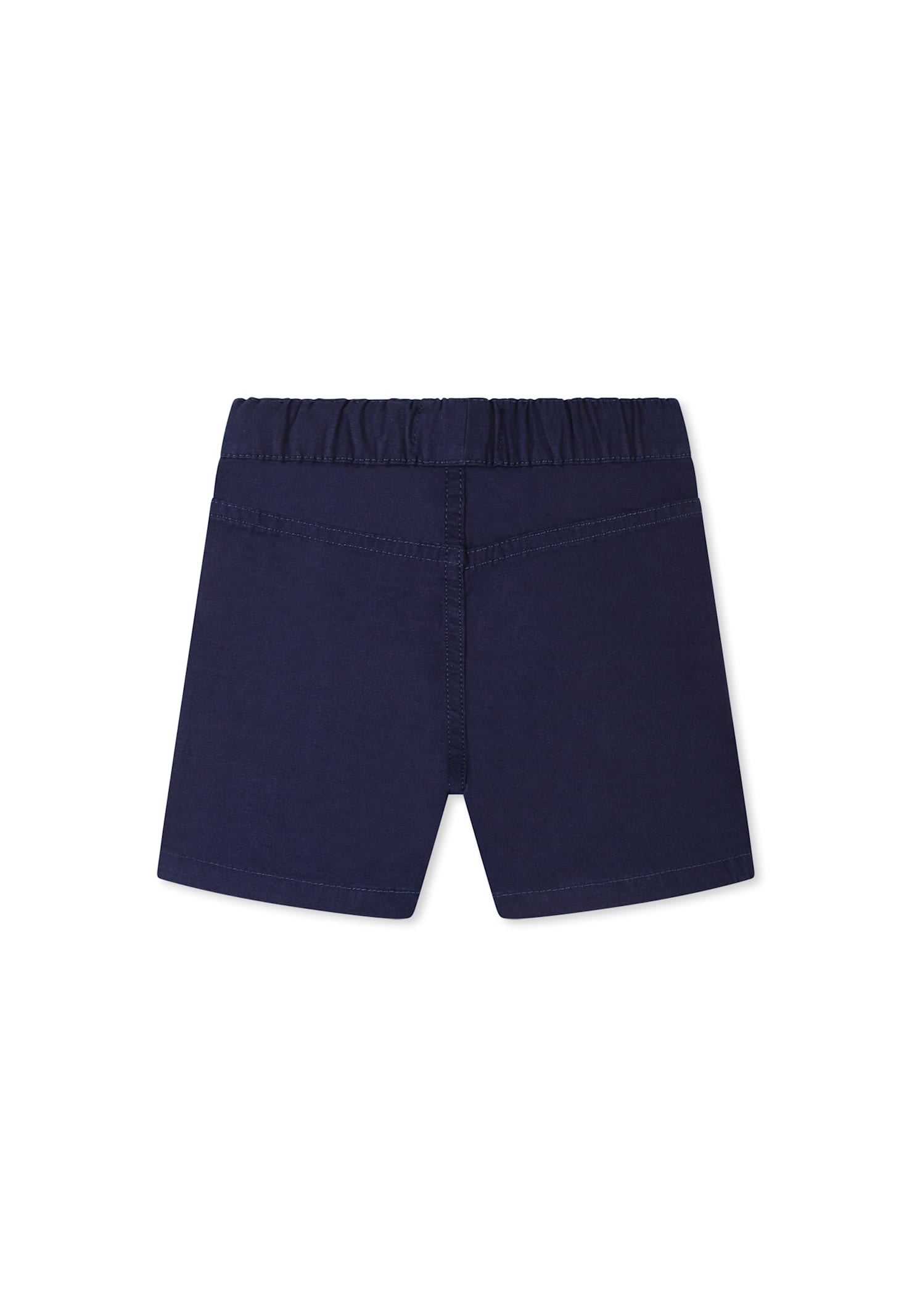 Timberland Blue Shorts For Baby Boy With Logo In Blue