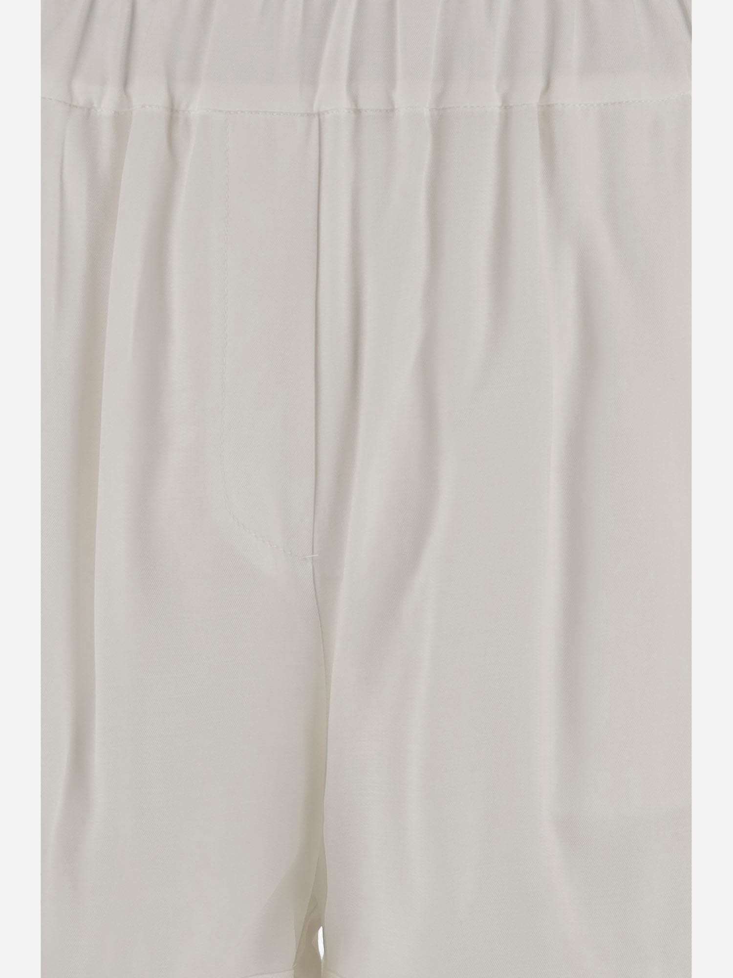 Pinko Linen And Viscose Short Pants In White