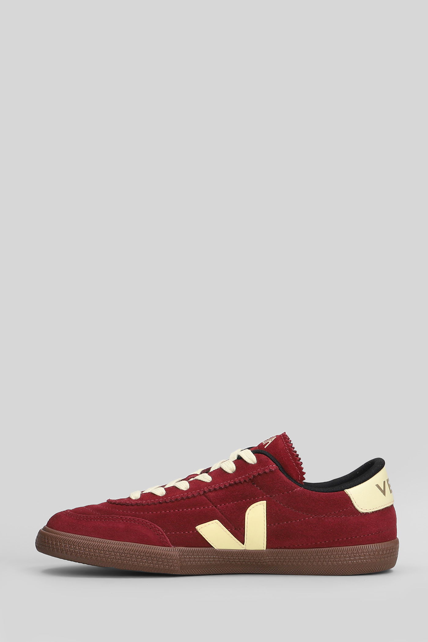 Veja Panenka Bordeaux Low Top Sneakers With Logo Patch On The Side And Contrasting Heel With Logo Letteri In Multi