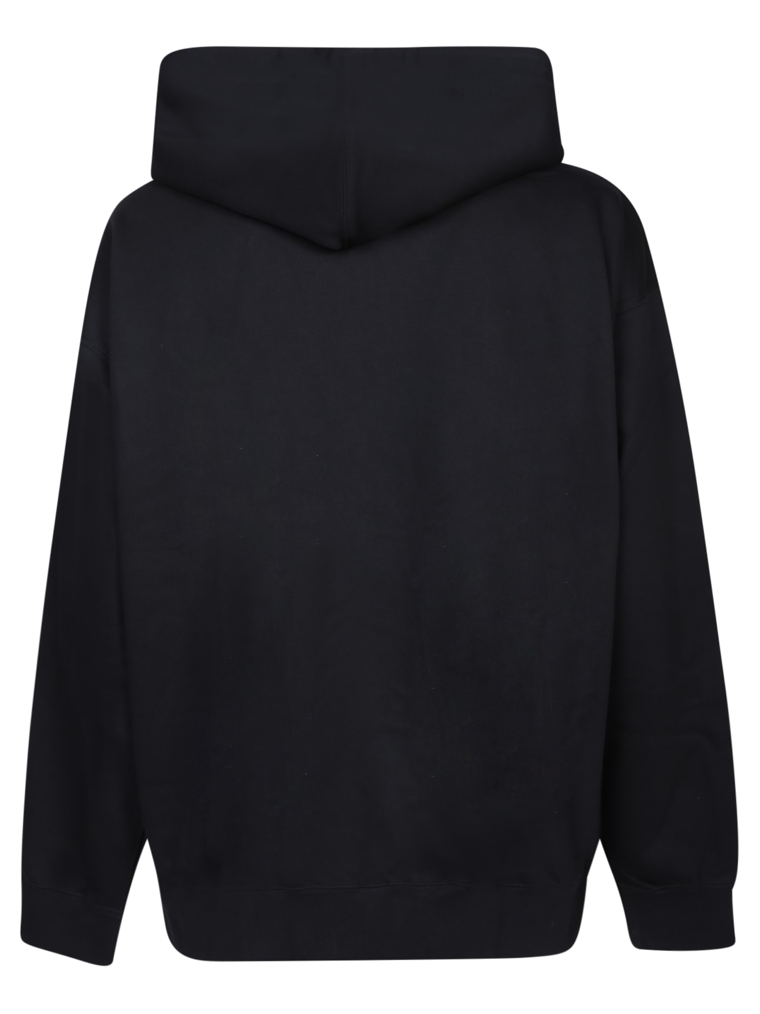 Shop Y-3 Black Hooded Zip Sweatshirt